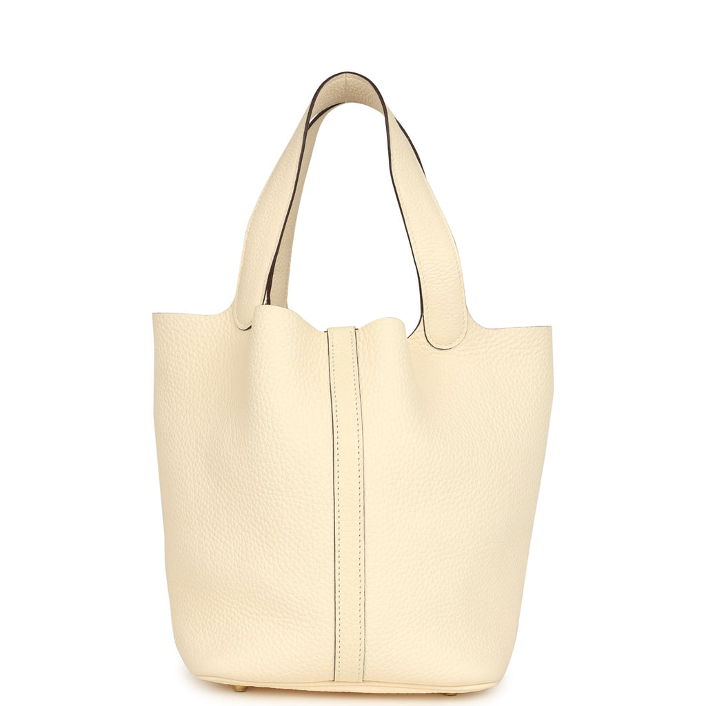 Picotin Lock 22 Nata Clemence Gold Hardware Bag