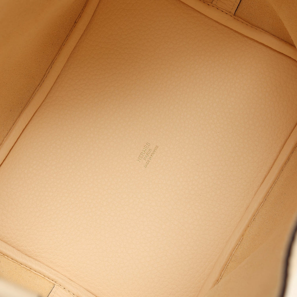 Picotin Lock 22 Nata Clemence Gold Hardware Bag