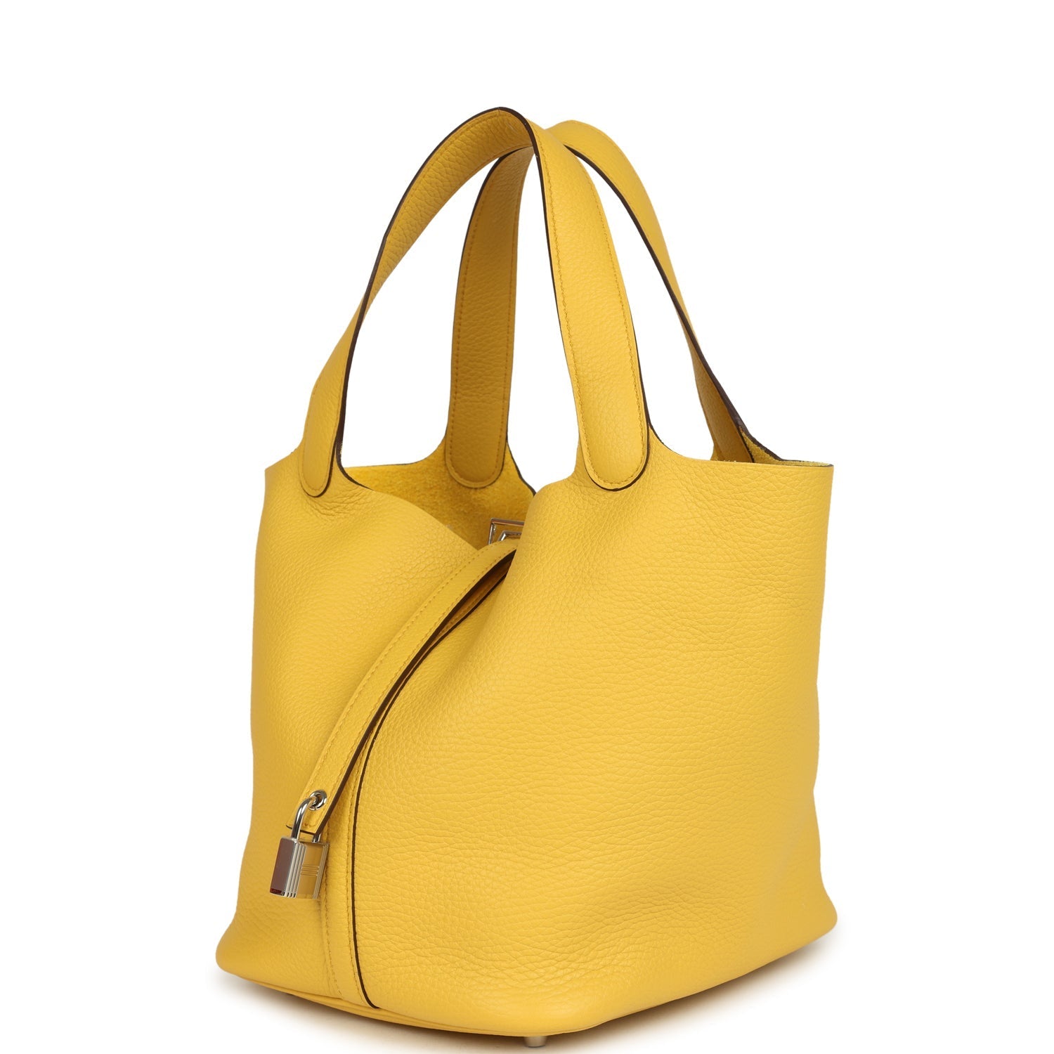 Picotin Lock 22 Sun Clemence Palladium Hardware Bag