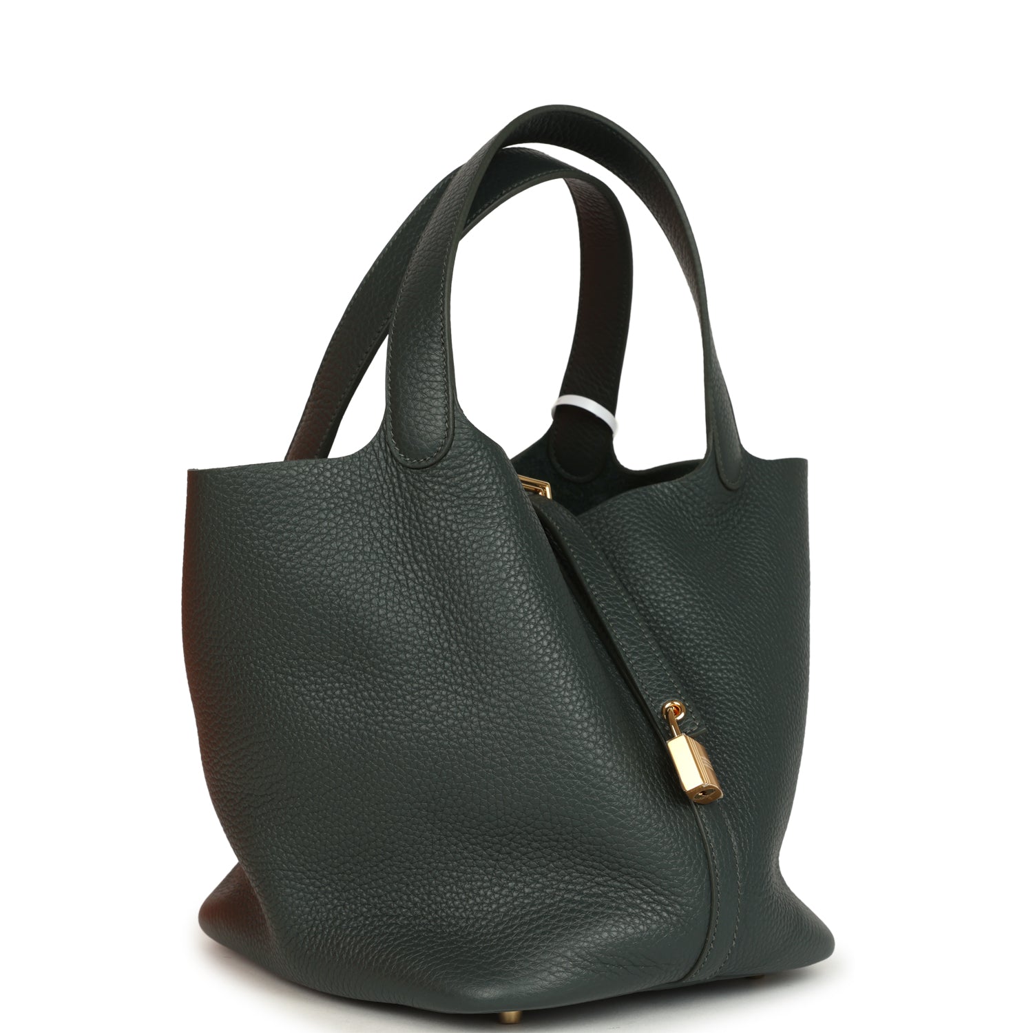 Picotin Lock 22 Vert Mangrove Gold Hardware Bag