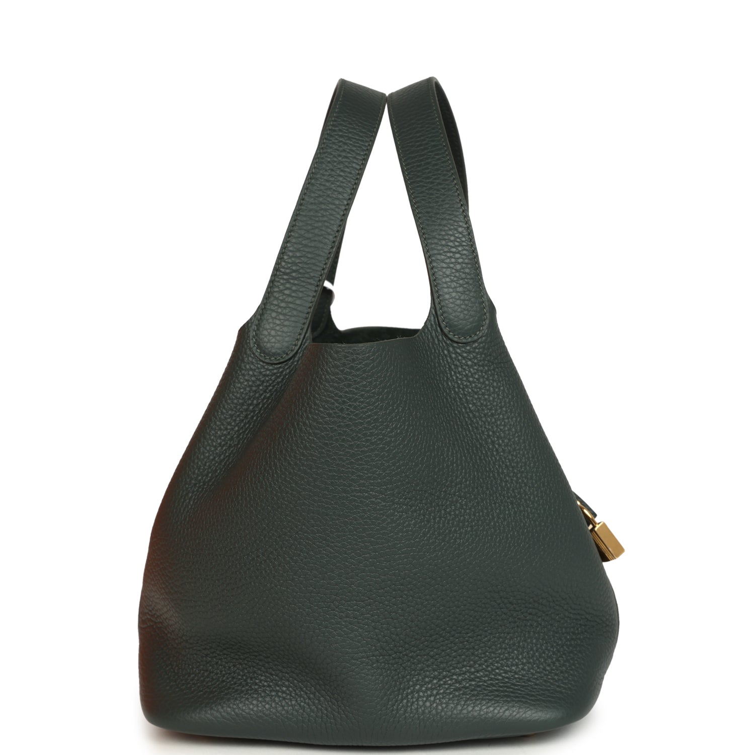 Picotin Lock 22 Vert Mangrove Gold Hardware Bag