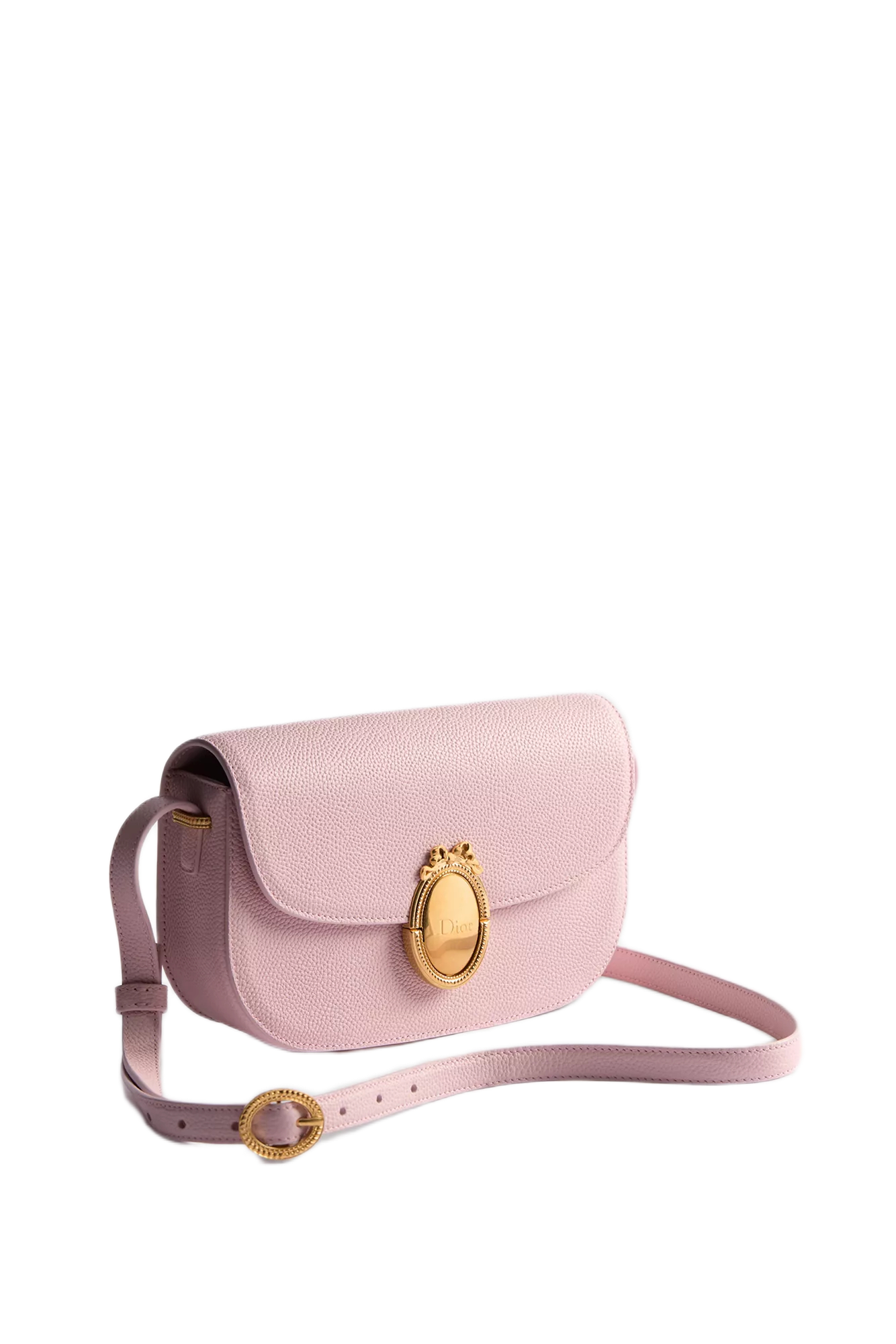 Small Dior Medaillon Flap Rose Tendre Bag