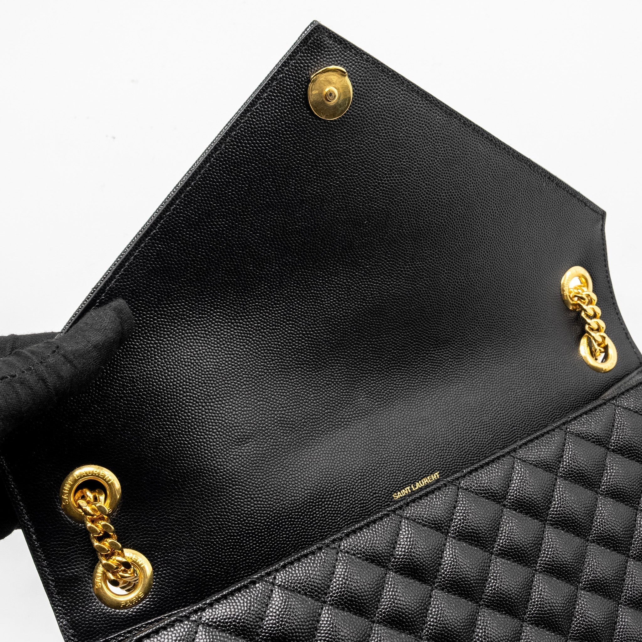 saint-laurent-large-envelope-bag-calfskin-black-ghw