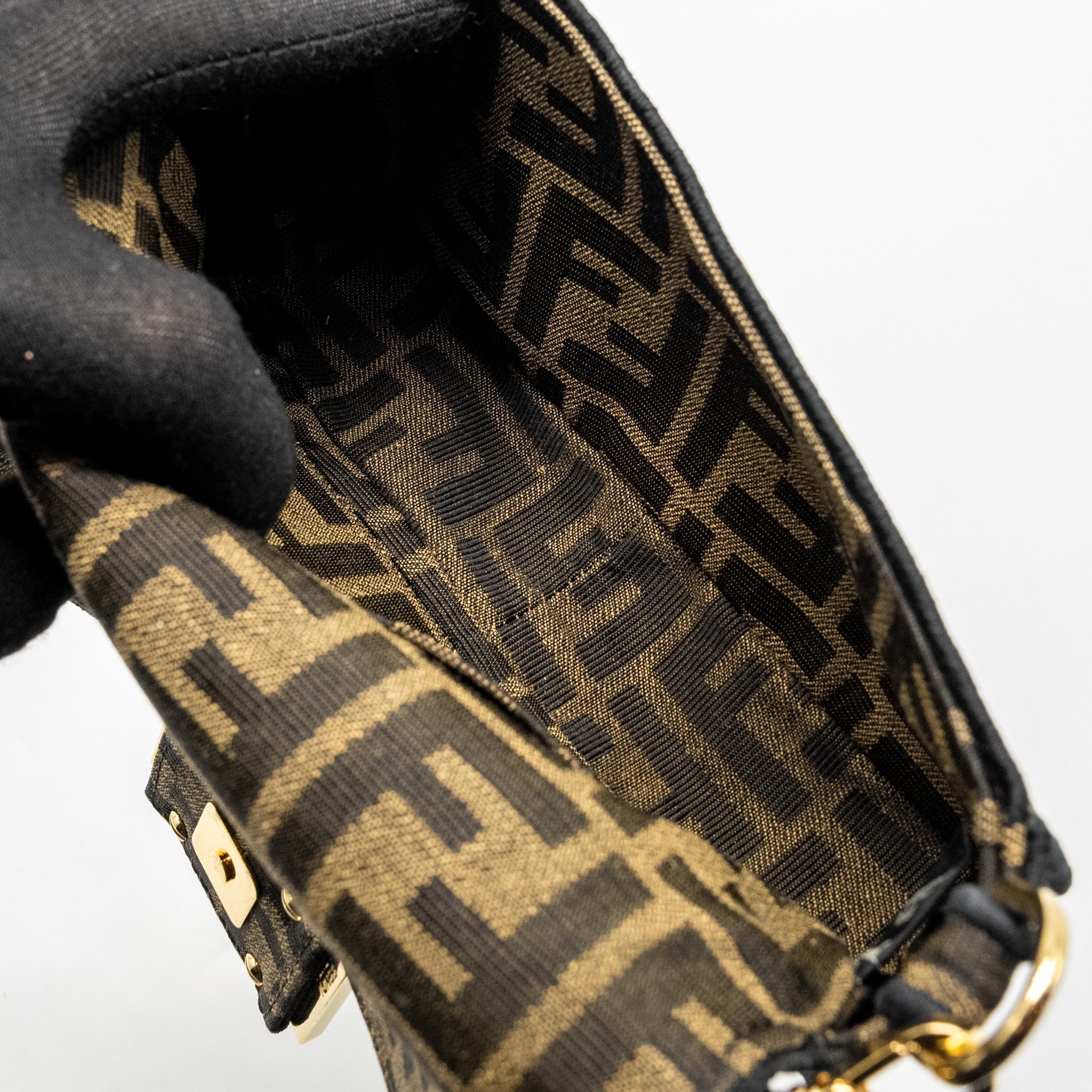 fendi-mini-baguette-bag-ff-jacquard-fabric-brown-ghw