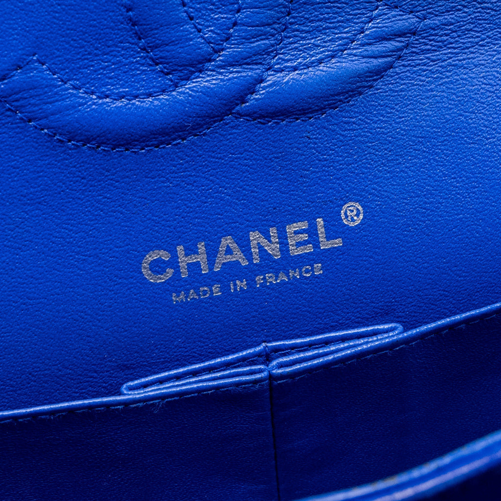 chanel-medium-classic-double-flap-bag-lambskin-blue-shw