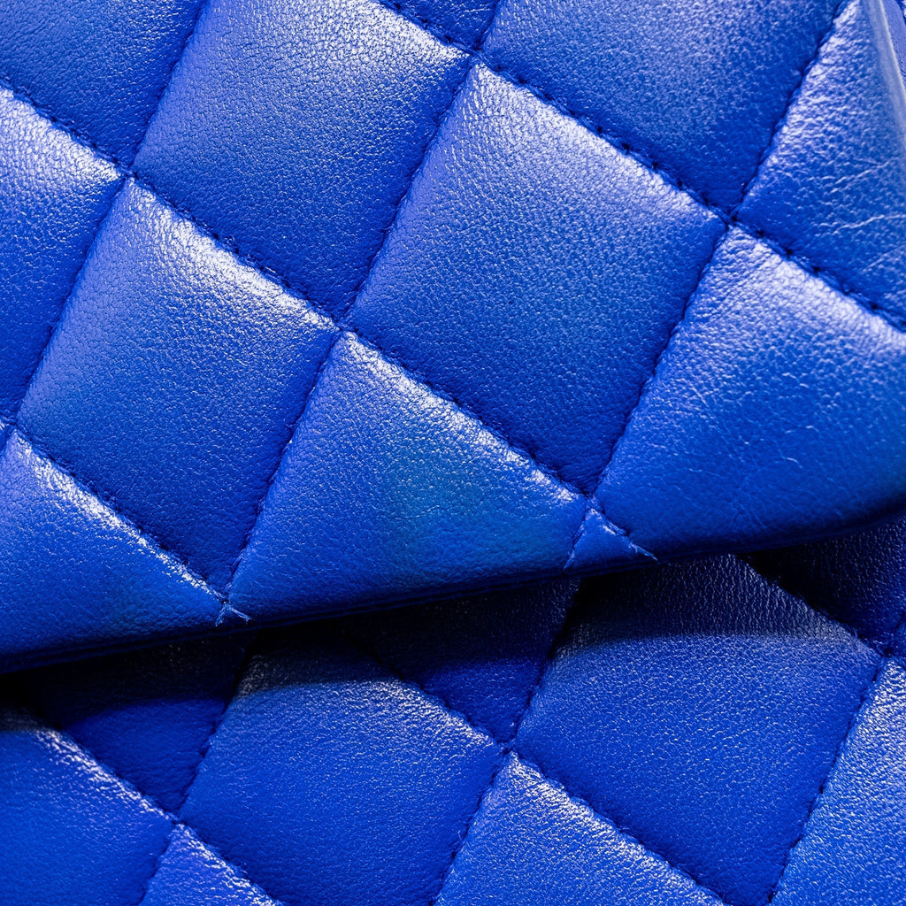 chanel-medium-classic-double-flap-bag-lambskin-blue-shw