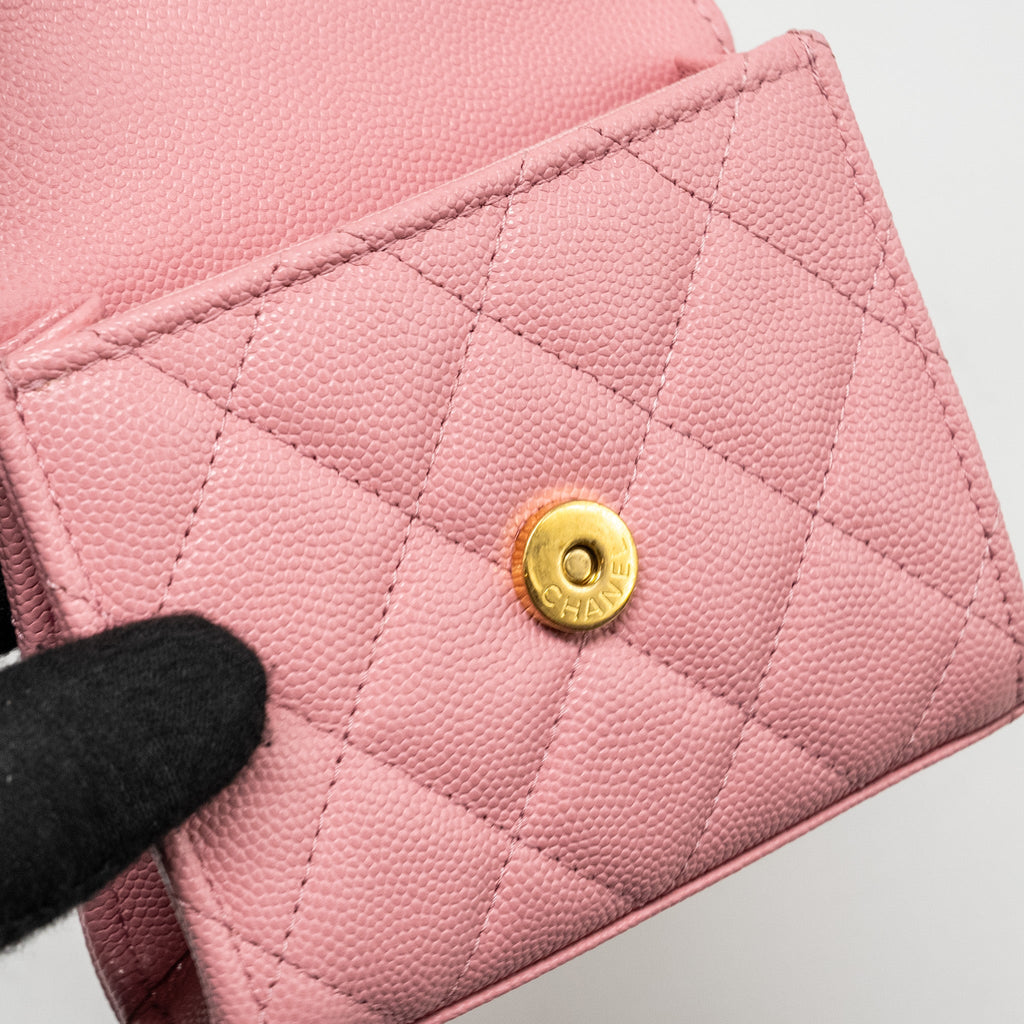 chanel-mini-flap-bag-with-chain-handle-caviar-pink-ghwmicrochip