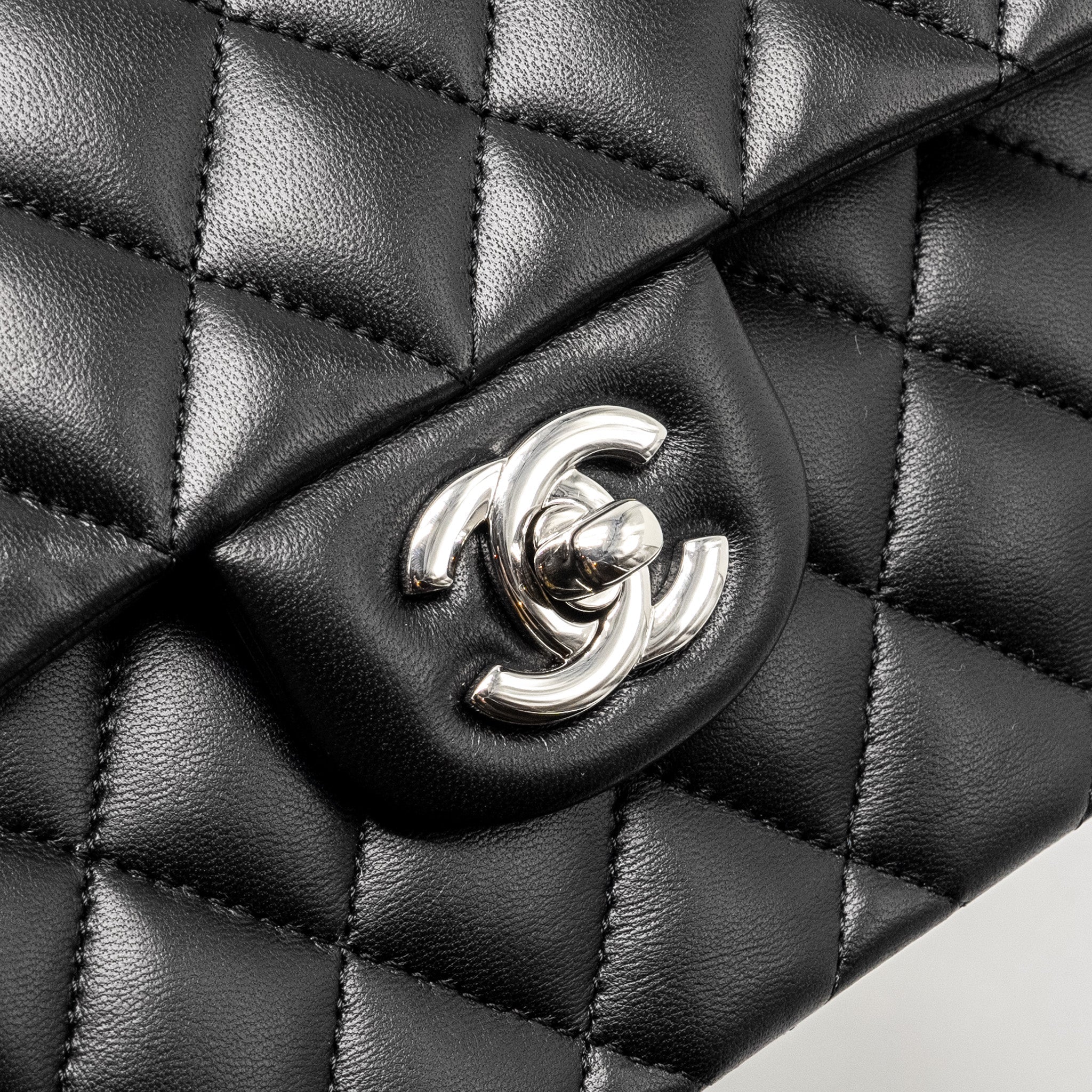 chanel-small-classic-double-flap-bag-lambskin-black-shw-microchip-1