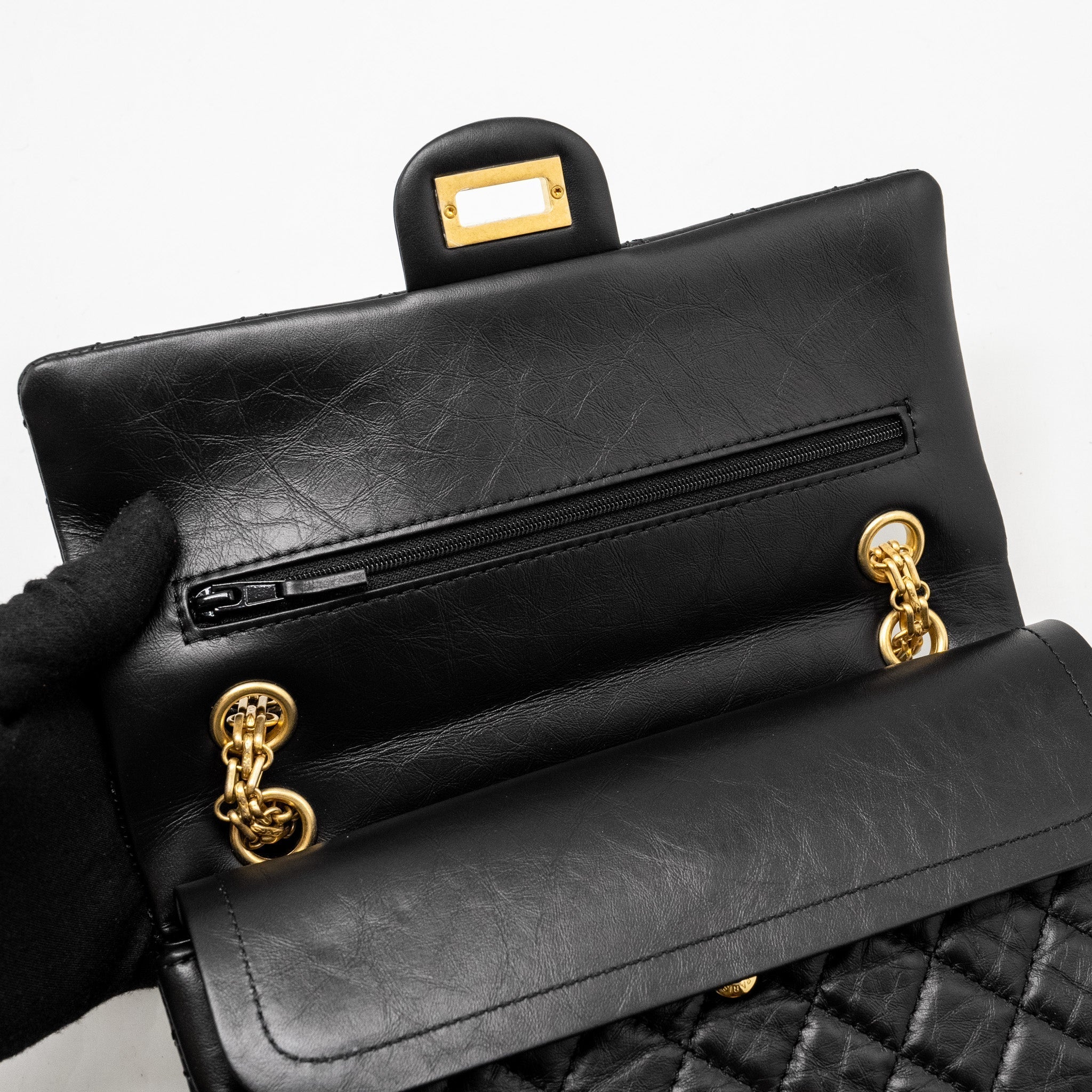 chanel-small-2-55-reissue-double-flap-bag-aged-calfskin-black-ghw-microchip