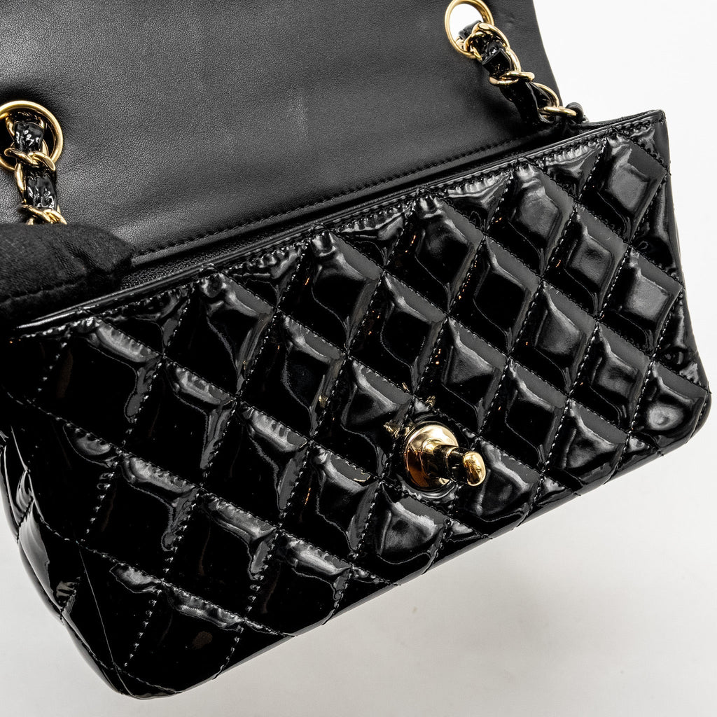 chanel-mini-rectangular-flap-bag-patent-black-lghw
