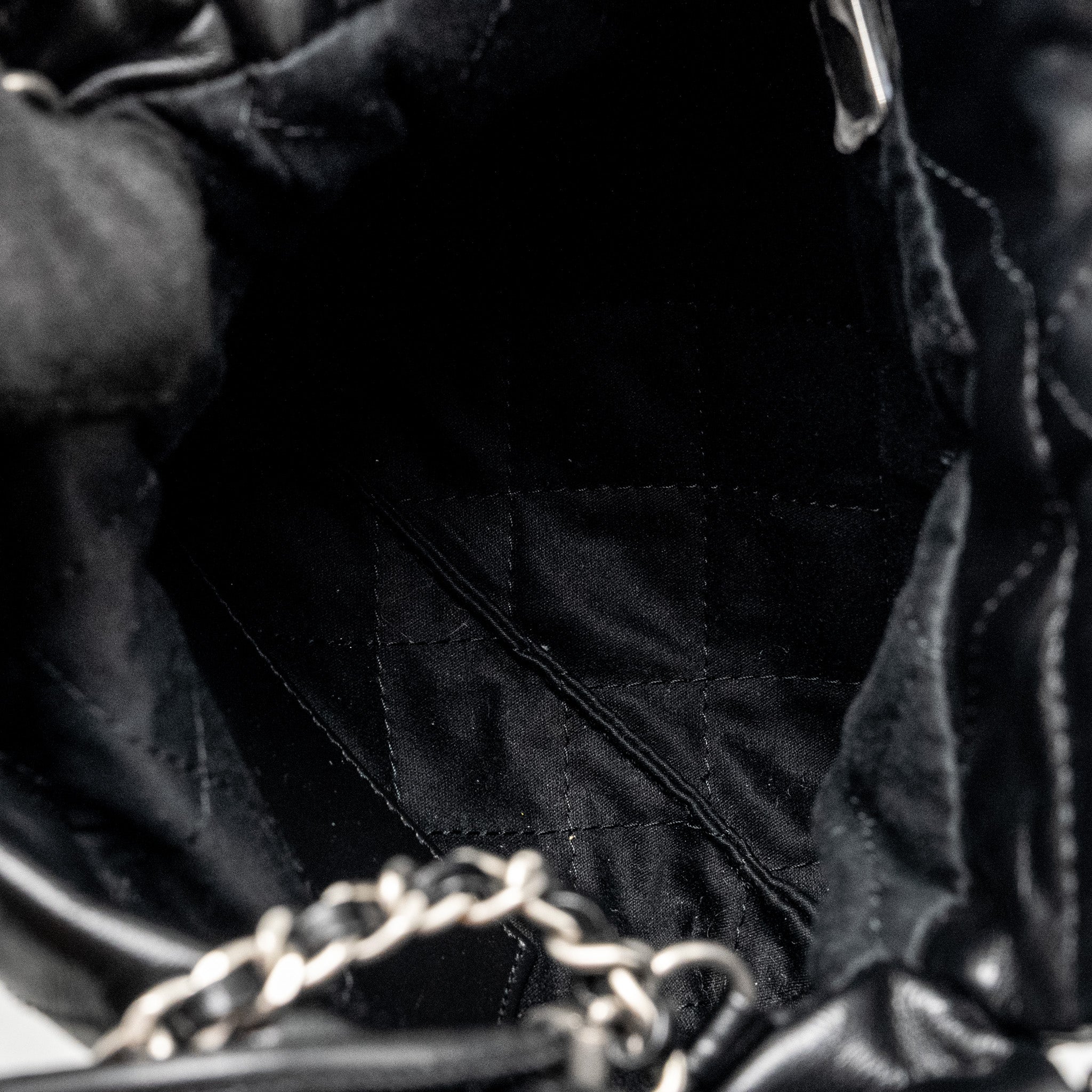 chanel-mini-22-bag-shiny-calfskin-black-shw-microchip-copy