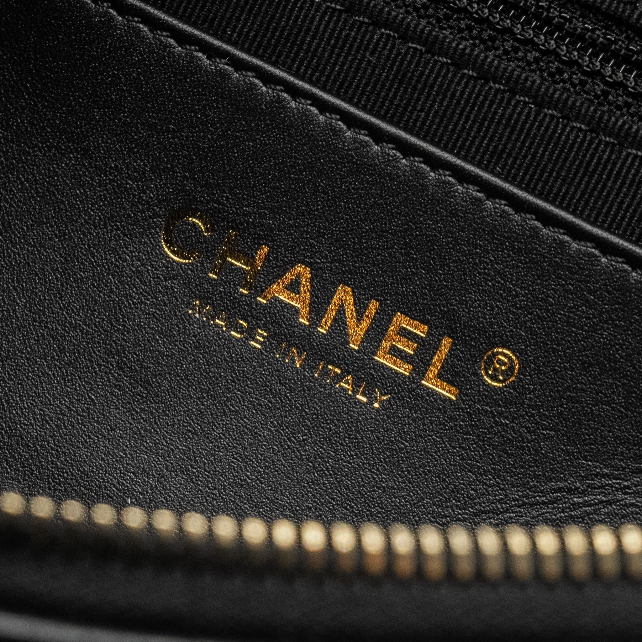 chanel-letter-logo-detailed-waist-bag-lambskin-black-ghw-microchip