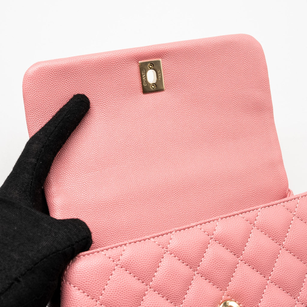 chanel-small-coco-handle-caviar-pink-lghw