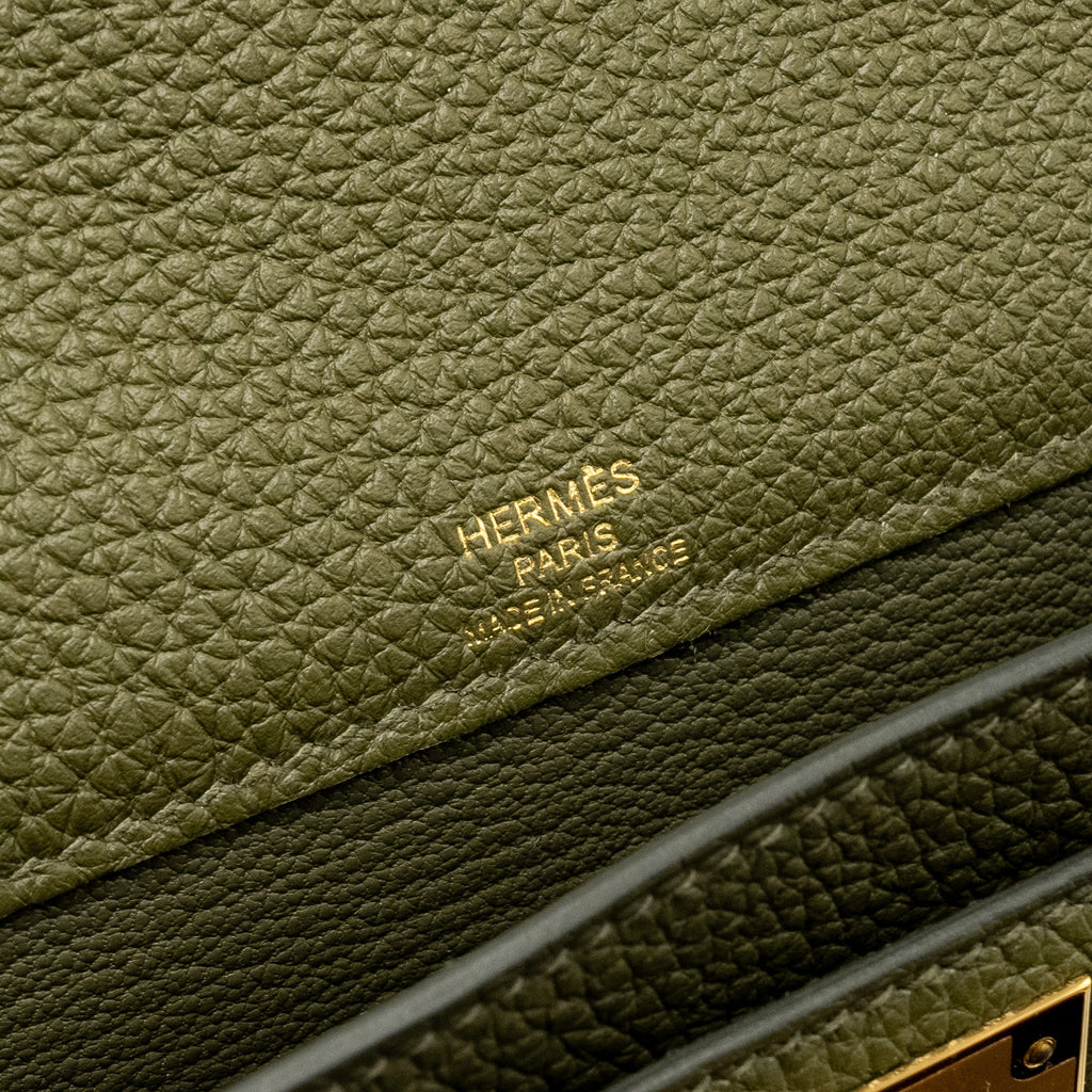 hermes-pochette-kelly-depeches-25-canvas-togo-ecru-beige-vert-olive-ghw-stamp-u