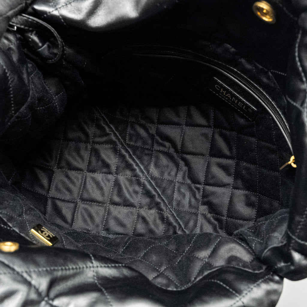 chanel-small-22-bag-shiny-calfskin-black-ghwmicrochip