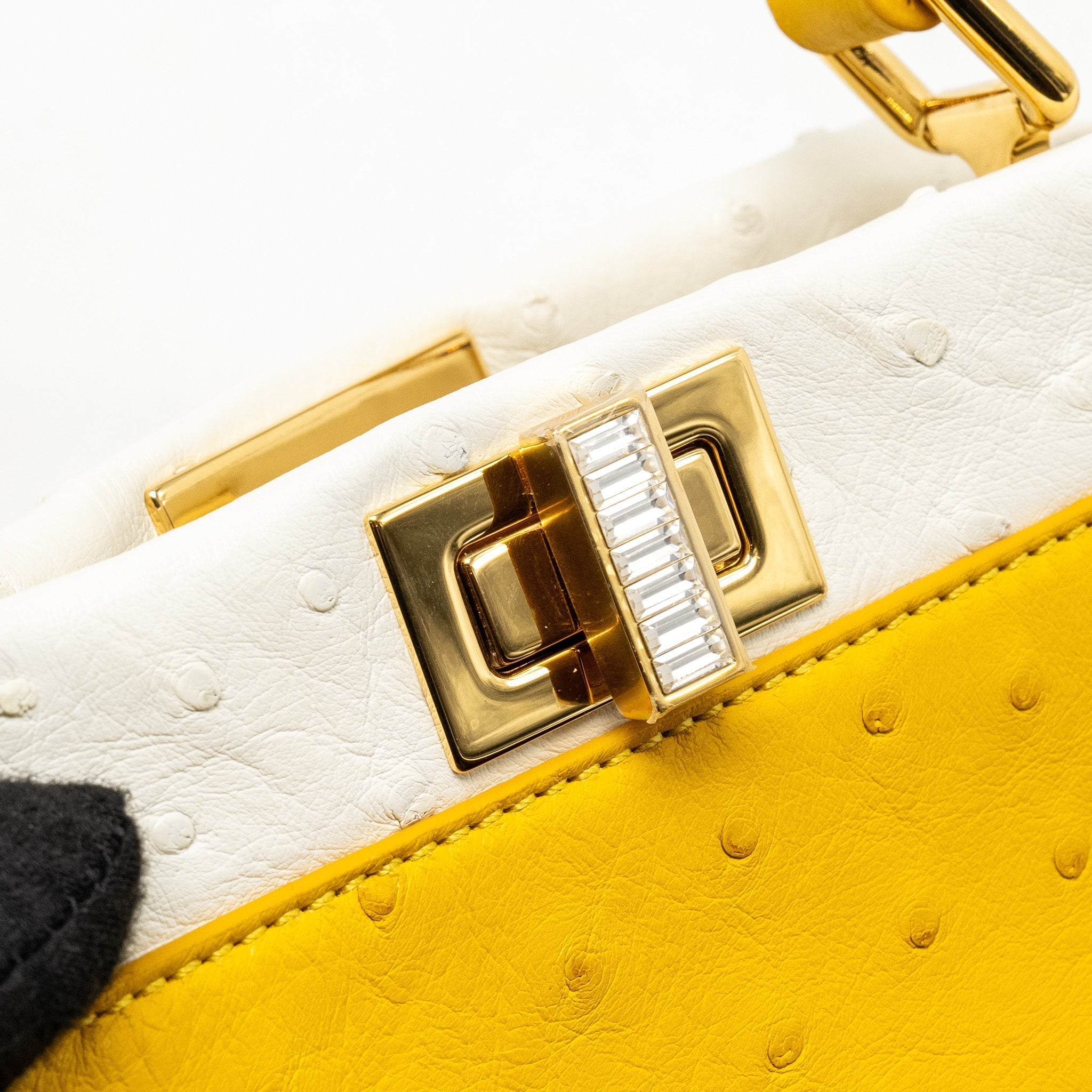 fendi-mini-peekaboo-ostrich-with-crystal-yellow-white-ghw