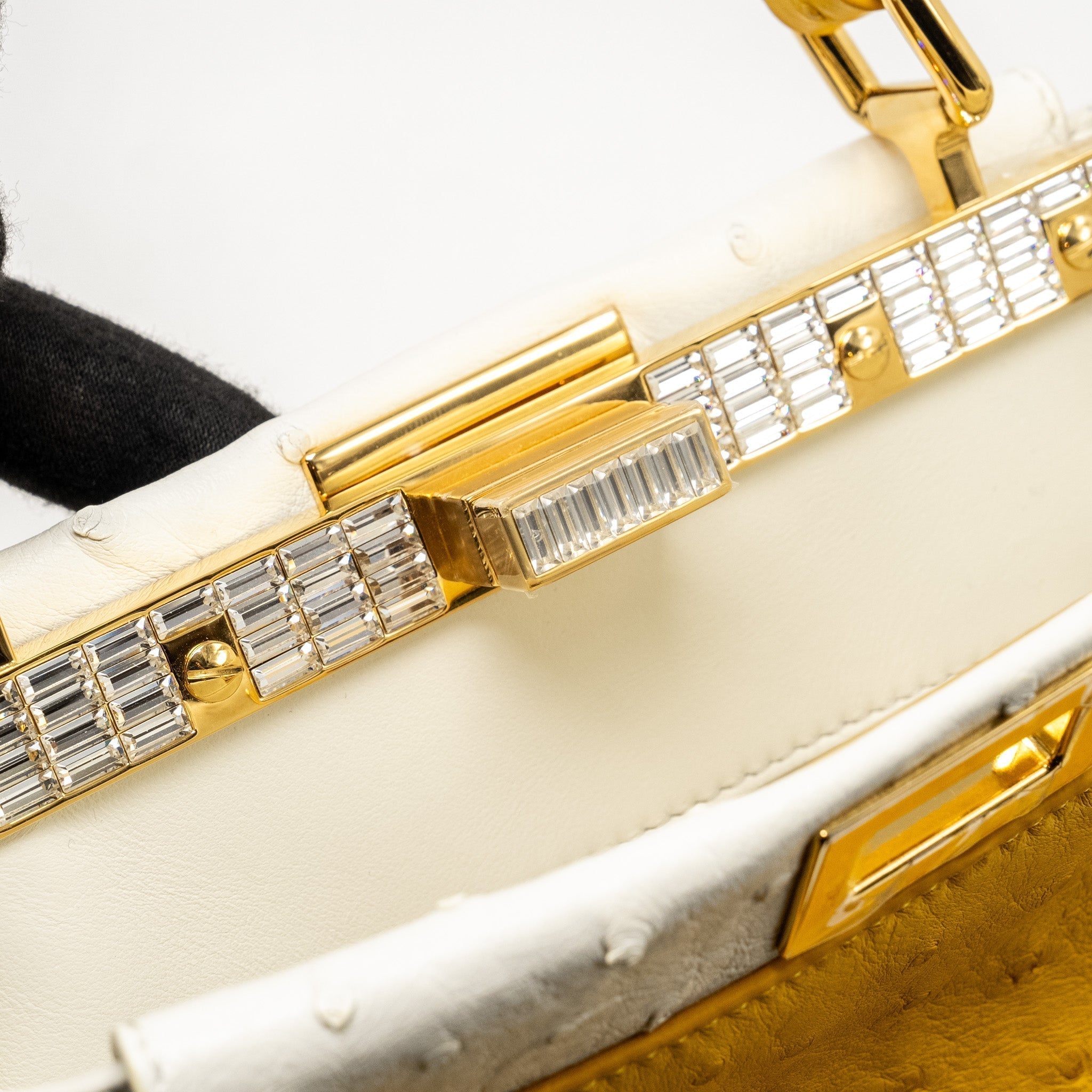 fendi-mini-peekaboo-ostrich-with-crystal-yellow-white-ghw