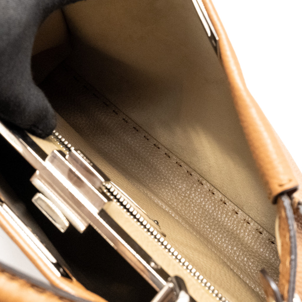 fendi-medium-peekaboo-tote-bag-grained-calfskin-caramel-shw-2