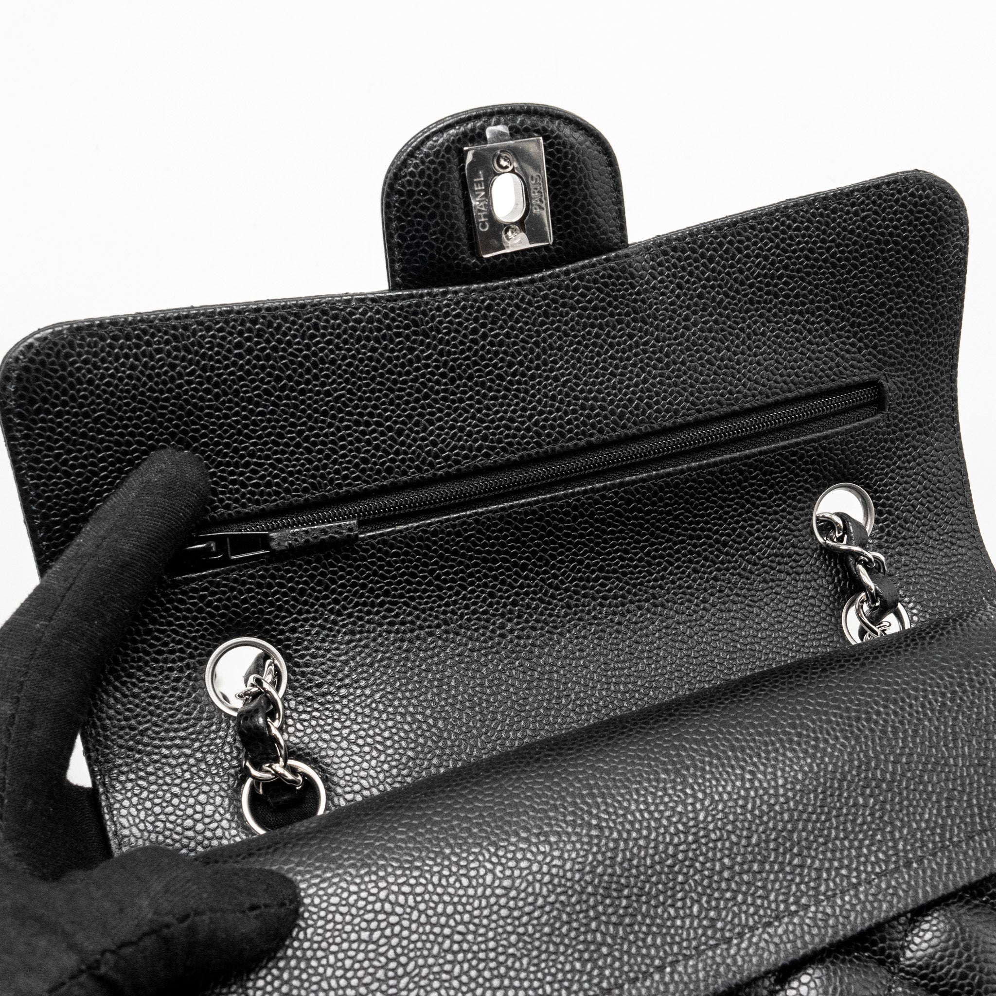 chanel-small-classic-double-flap-bag-caviar-black-shw-microchip-3
