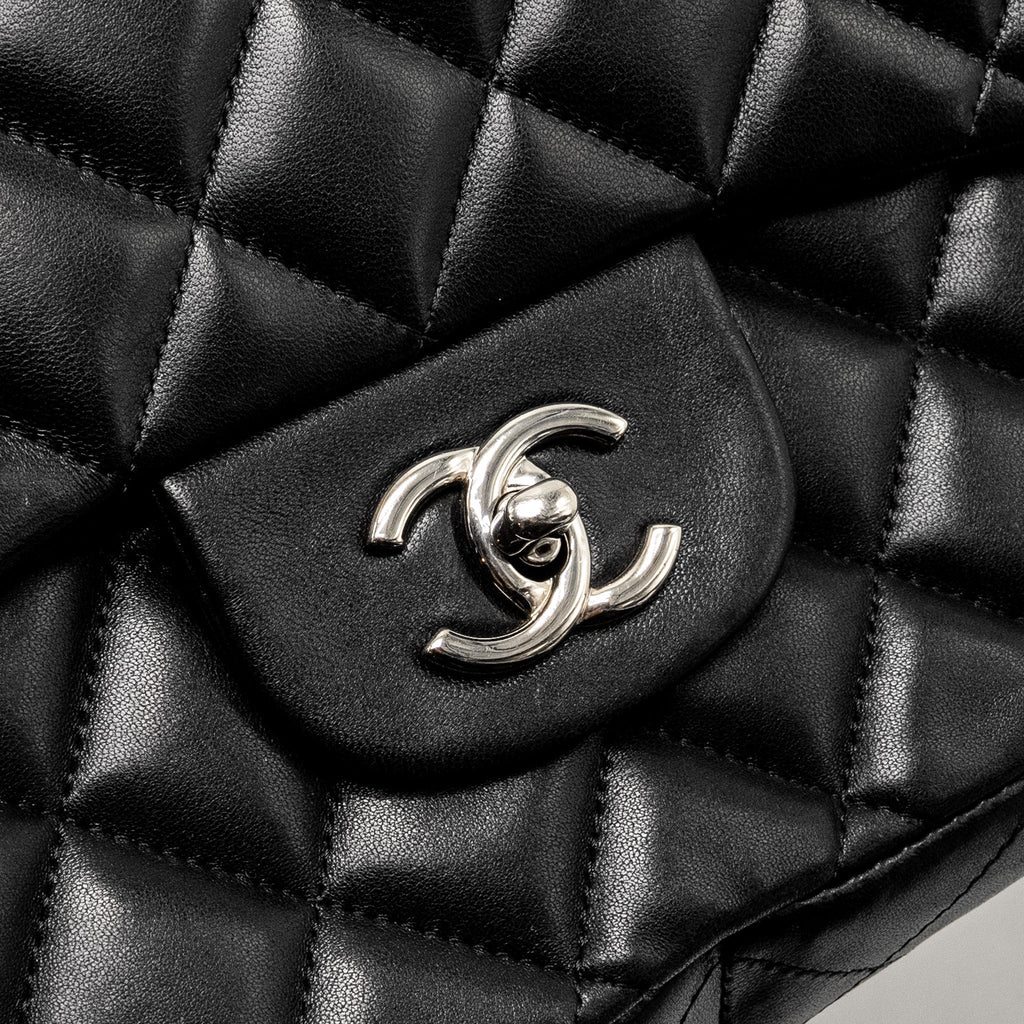chanel-classic-single-flap-bag-lambskin-black-shw
