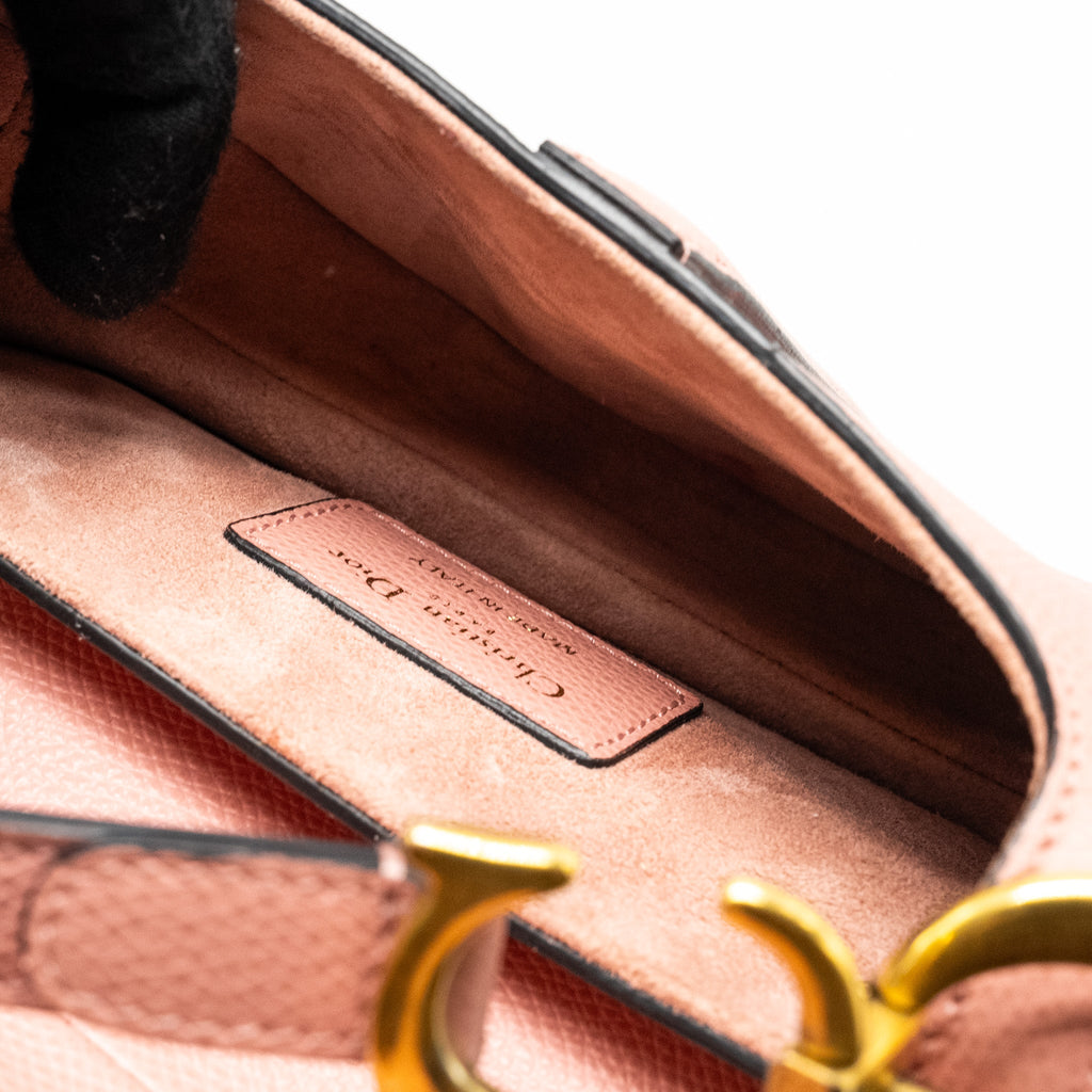 dior-mini-saddle-bag-grained-calfskin-pink-ghw-copy-1