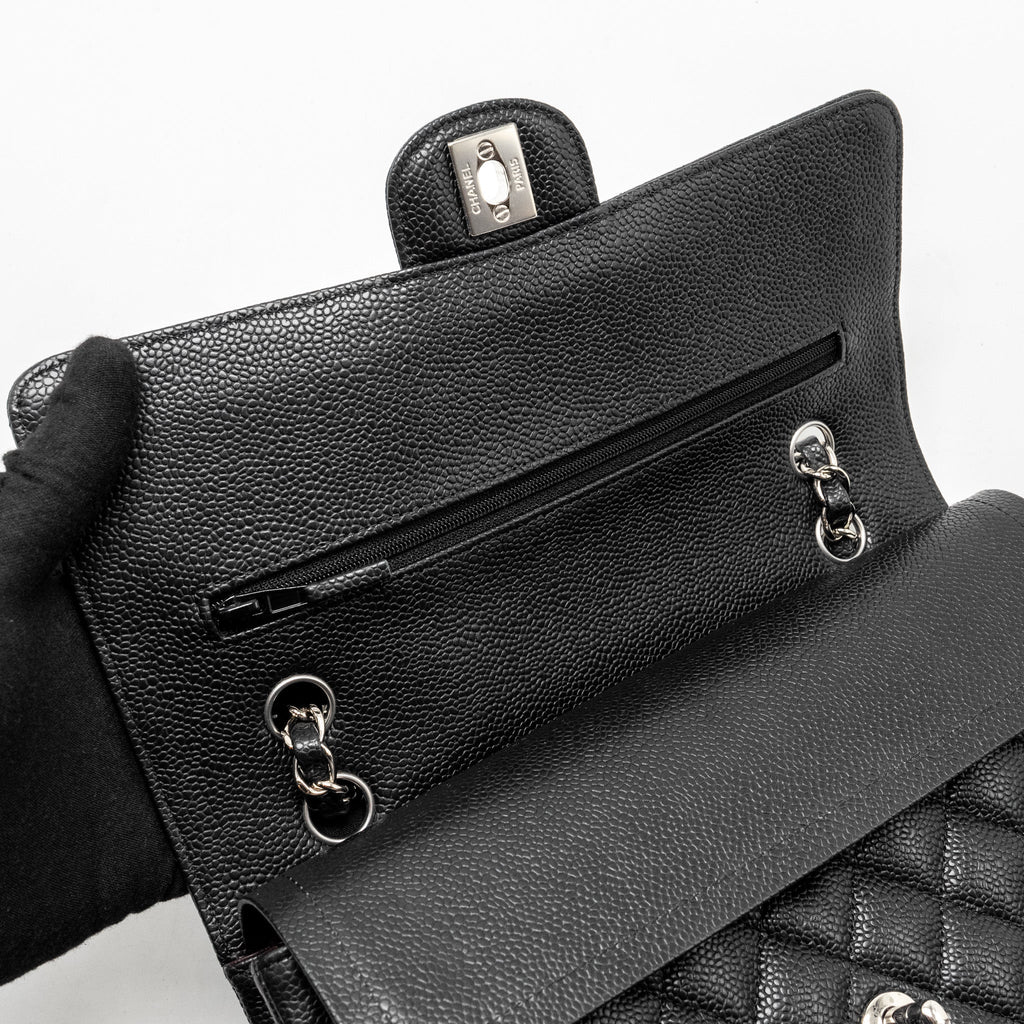chanel-medium-classic-double-flap-bag-caviar-black-shw-10