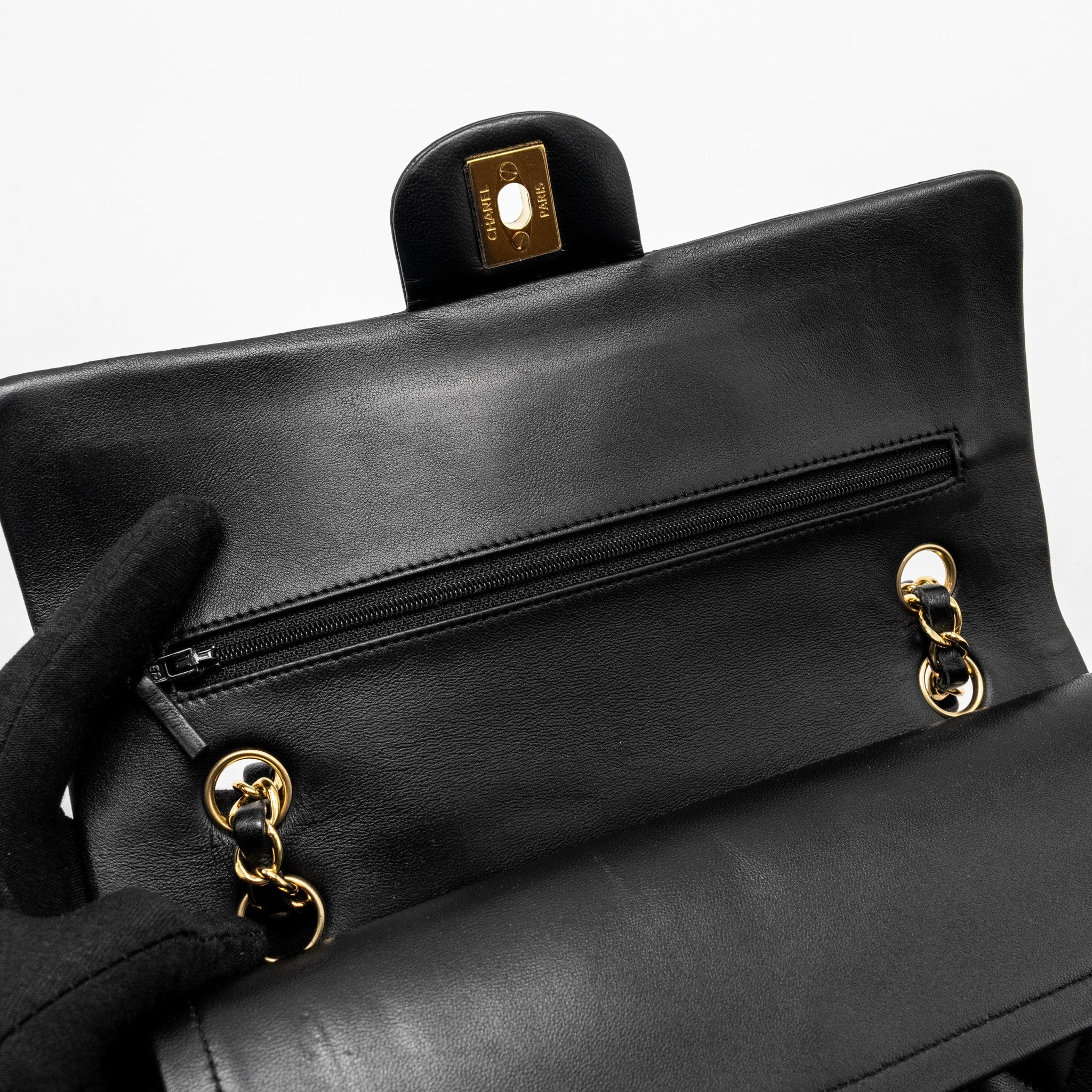 chanel-medium-classic-double-flap-bag-lambskin-black-ghw-9