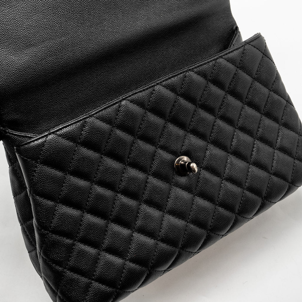 chanel-medium-coco-handle-caviar-lizard-handle-black-burgundy-ruthenium-hardware