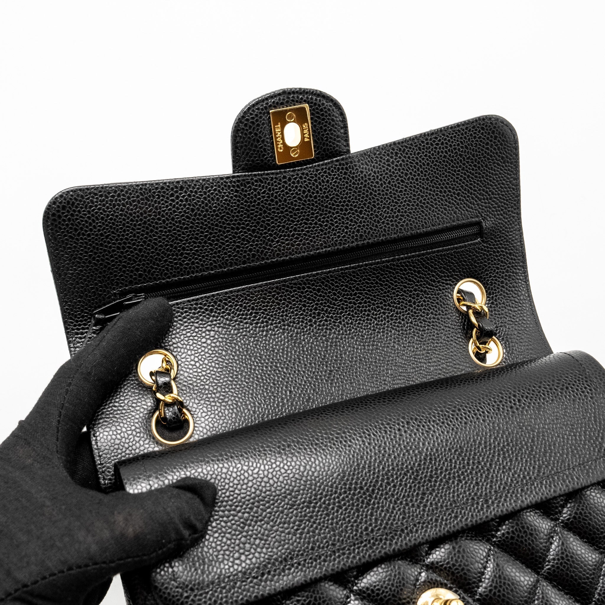 chanel-small-classic-double-flap-bag-caviar-ghw