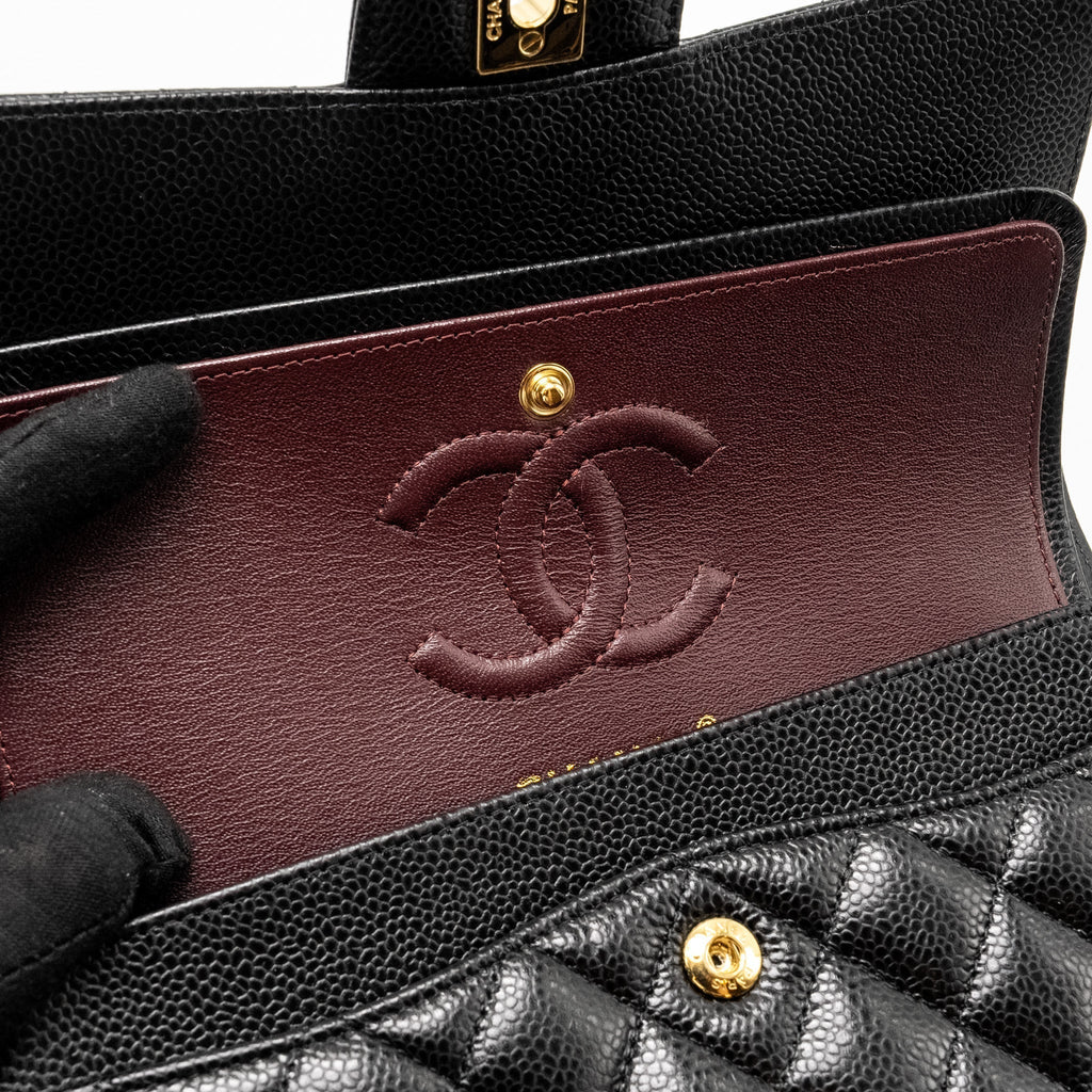 chanel-small-classic-double-flap-bag-caviar-ghw