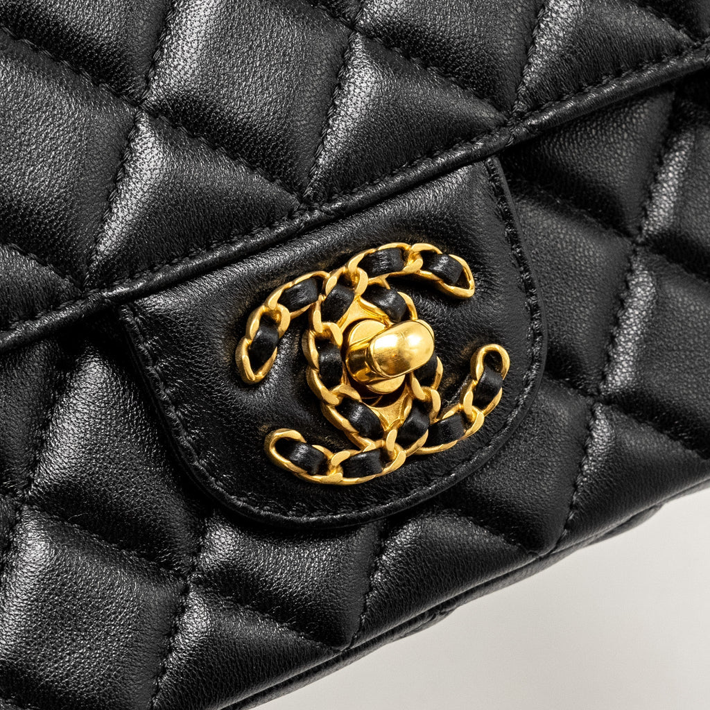 chanel-detailed-top-handle-flap-bag-lambskin-black-ghw-microchip