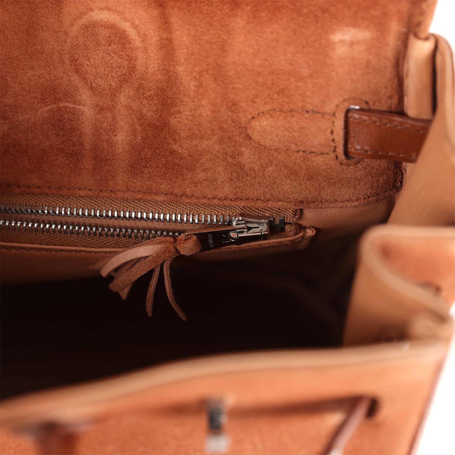 Vintage Birkin 25 Noisette Doblis and Box Palladium Hardware Bag