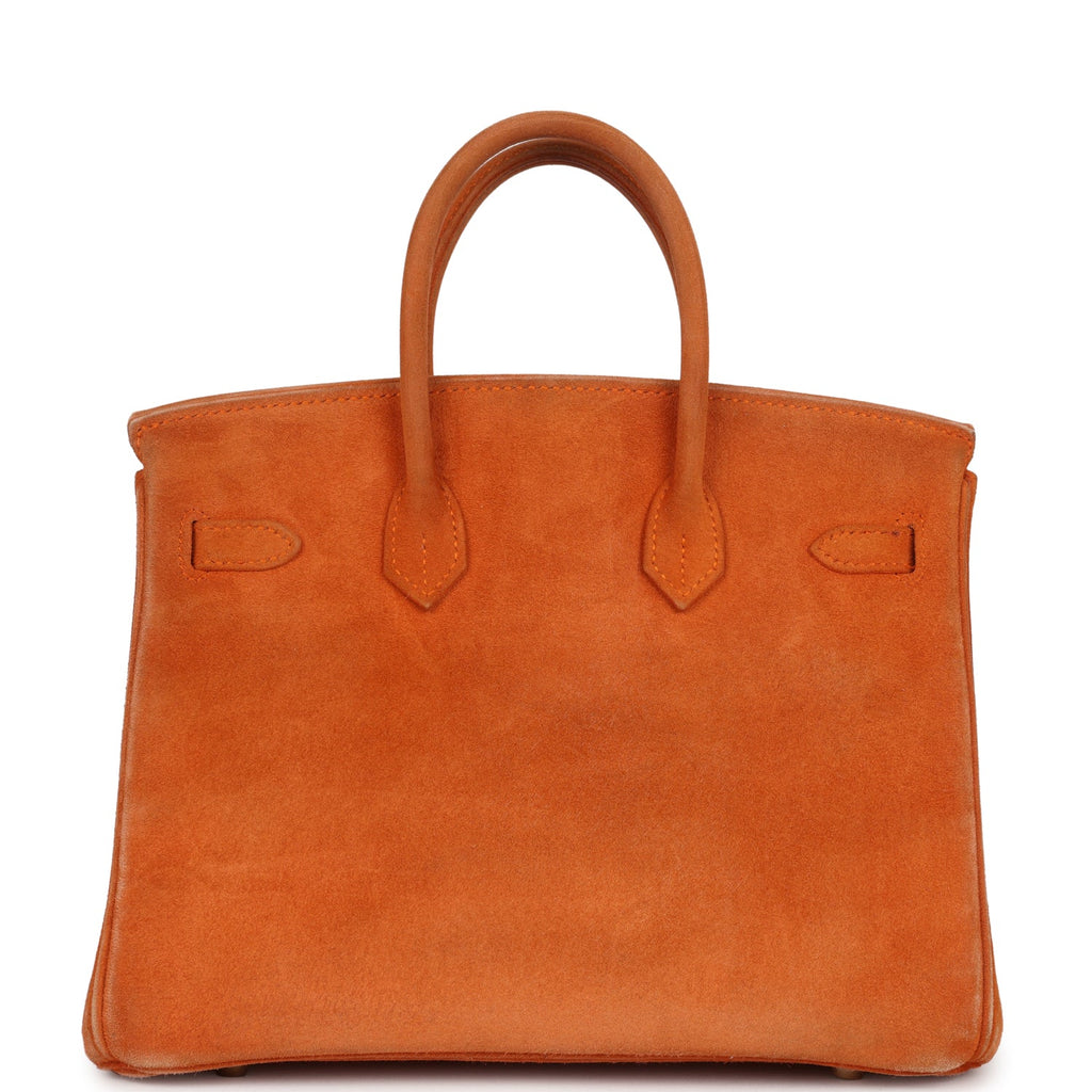 Vintage Birkin 25 Orange Doblis Gold Hardware Bag