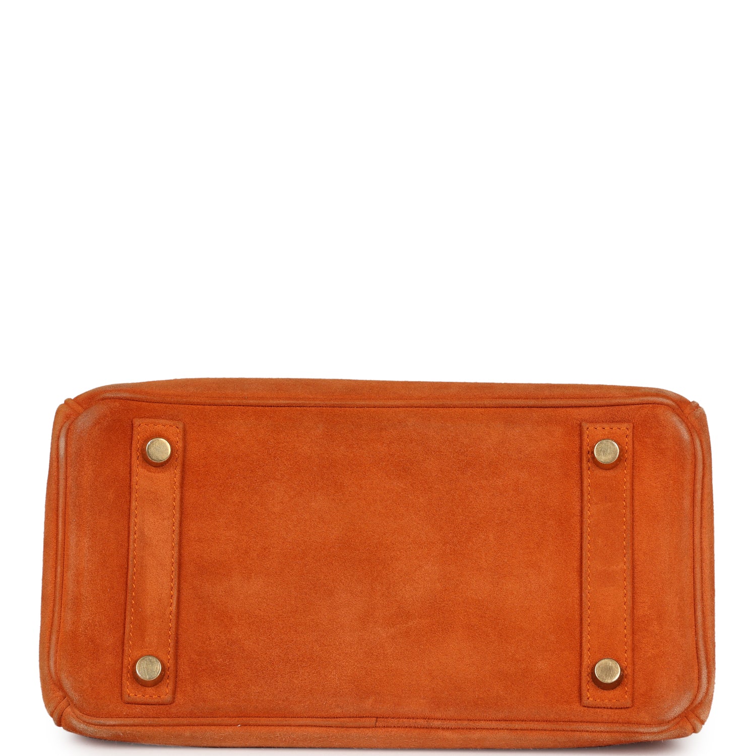 Vintage Birkin 25 Orange Doblis Gold Hardware Bag