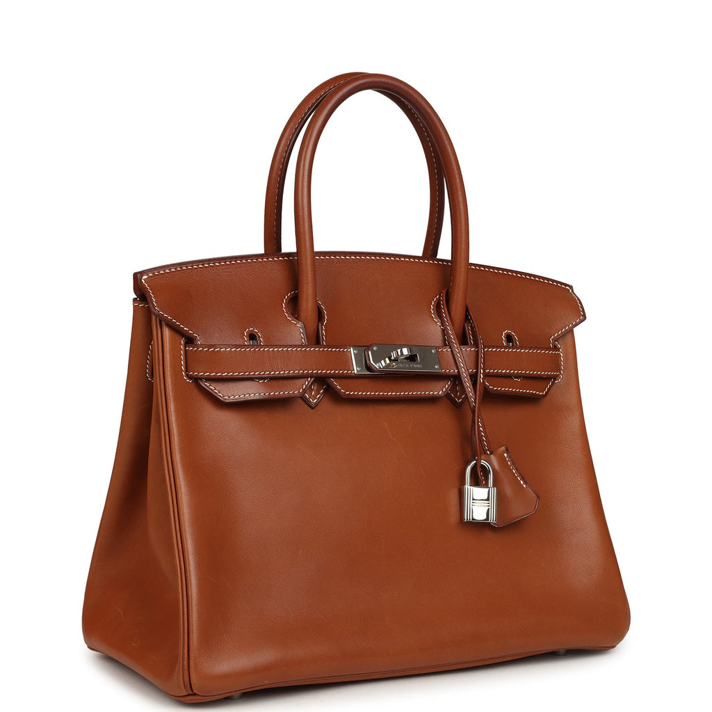 Vintage Birkin 30 Fauve Barenia Palladium Hardware Bag