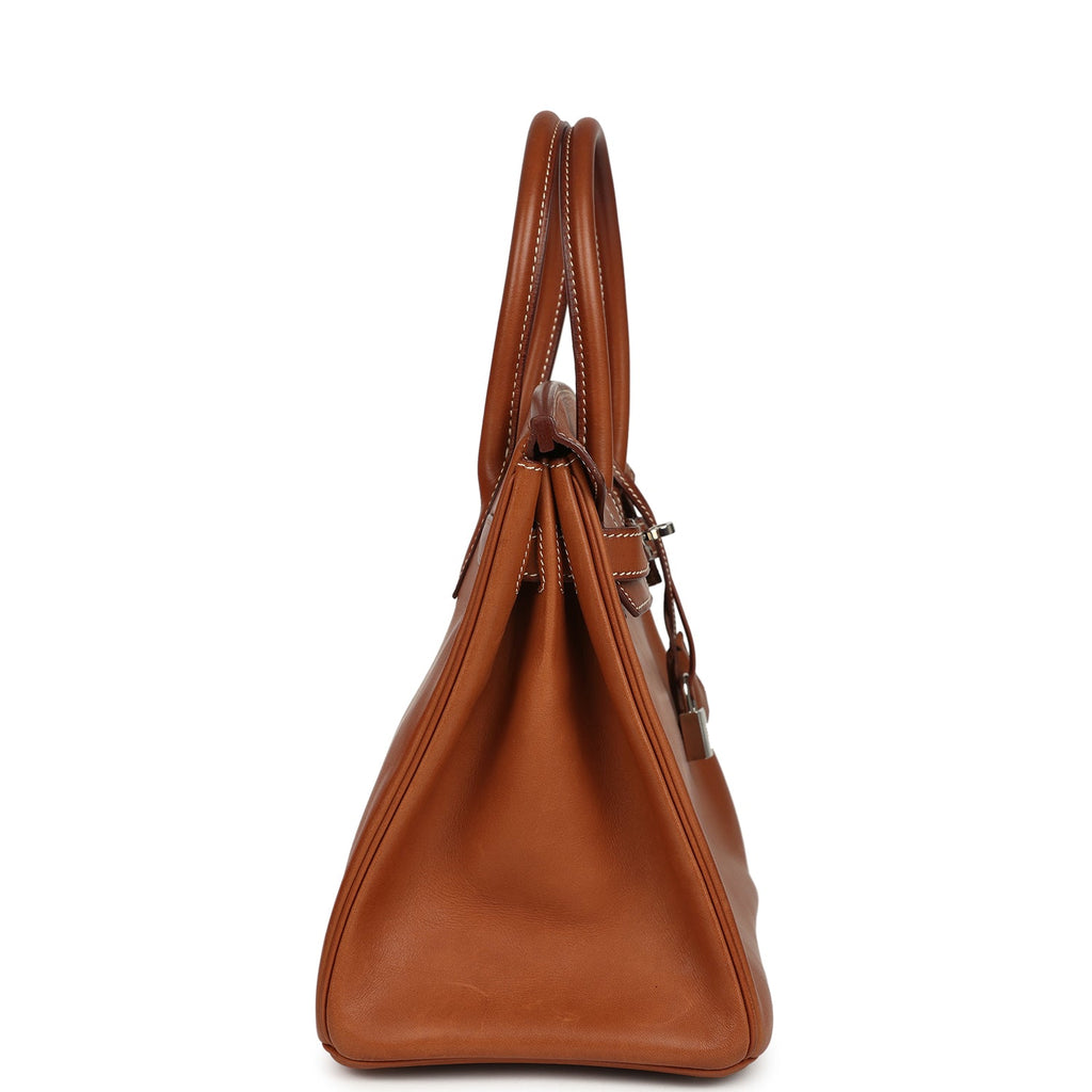 Vintage Birkin 30 Fauve Barenia Palladium Hardware Bag
