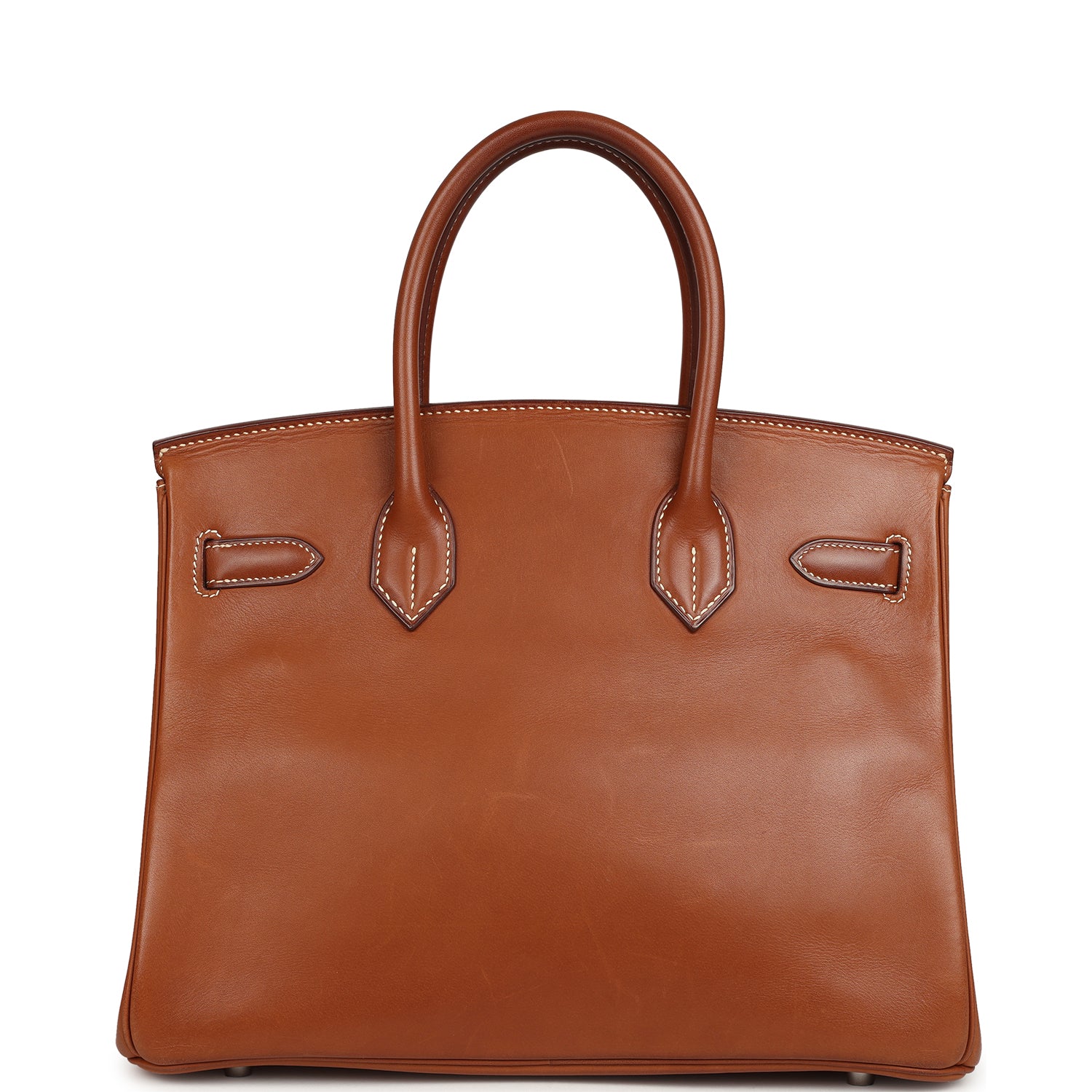 Vintage Birkin 30 Fauve Barenia Palladium Hardware Bag
