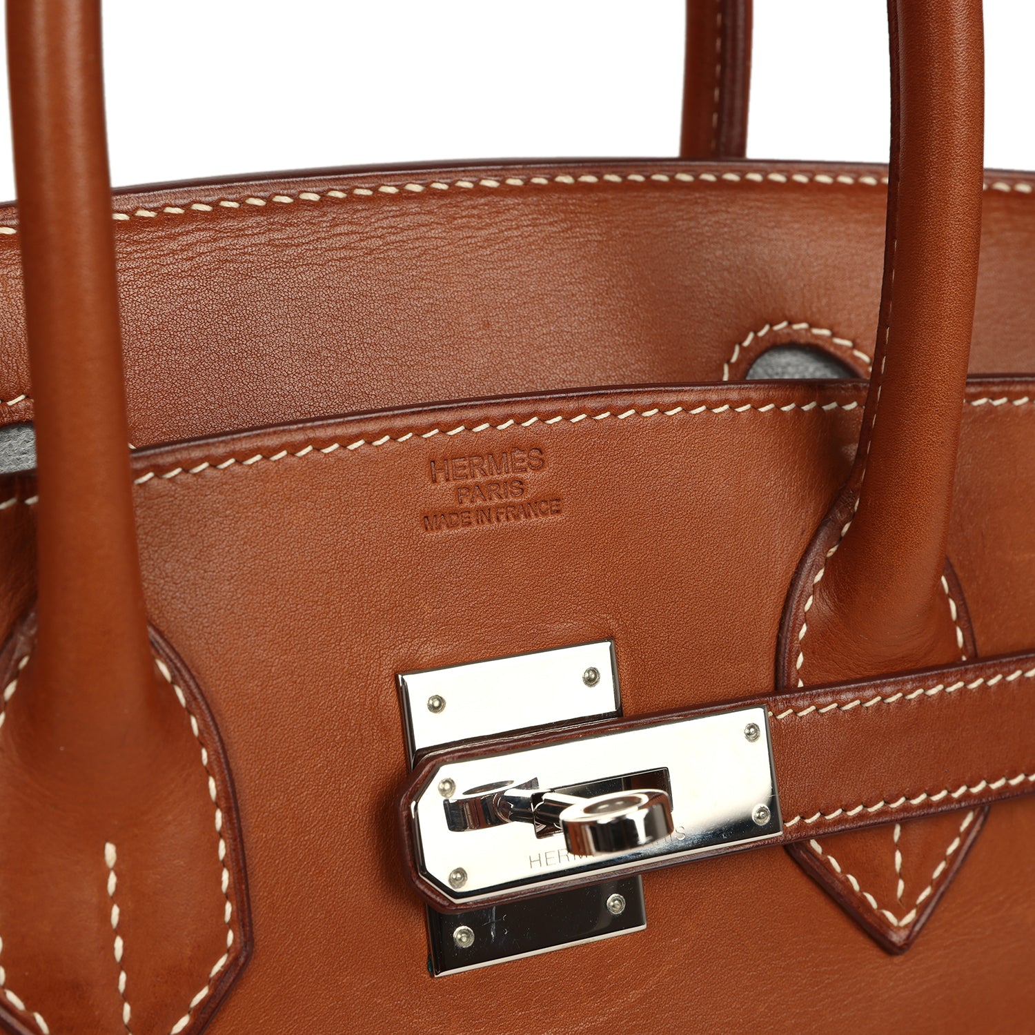 Vintage Birkin 30 Fauve Barenia Palladium Hardware Bag