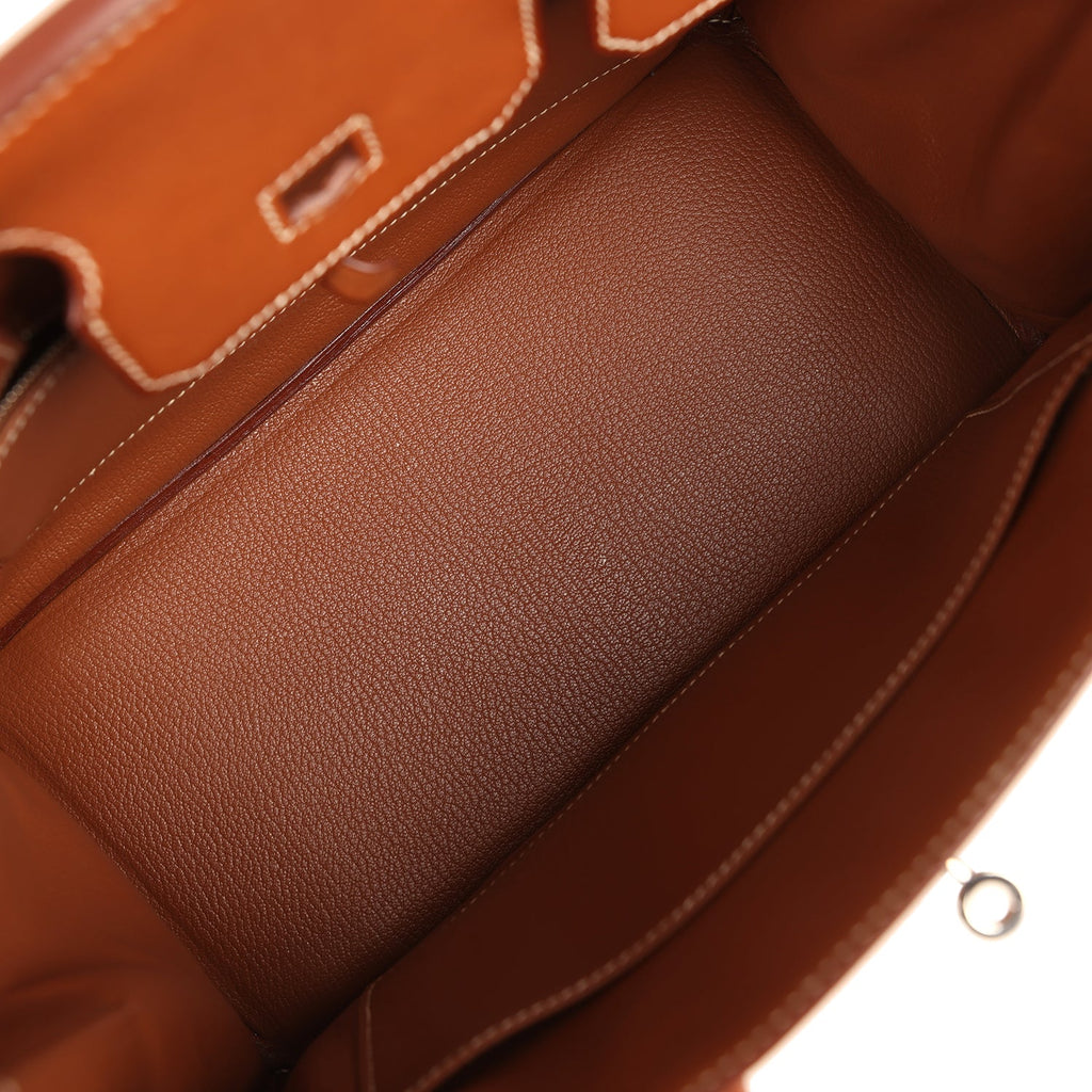 Vintage Birkin 30 Fauve Barenia Palladium Hardware Bag
