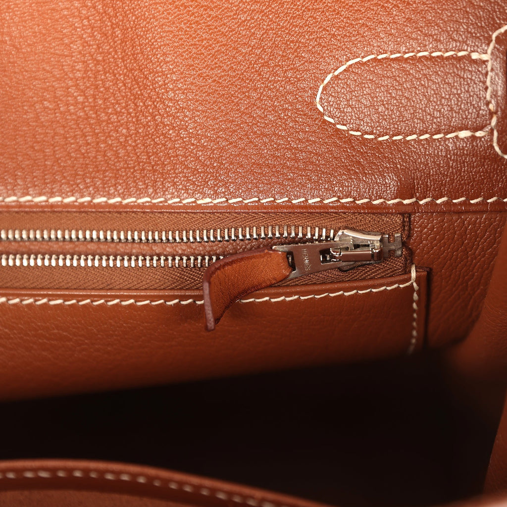 Vintage Birkin 30 Fauve Barenia Palladium Hardware Bag