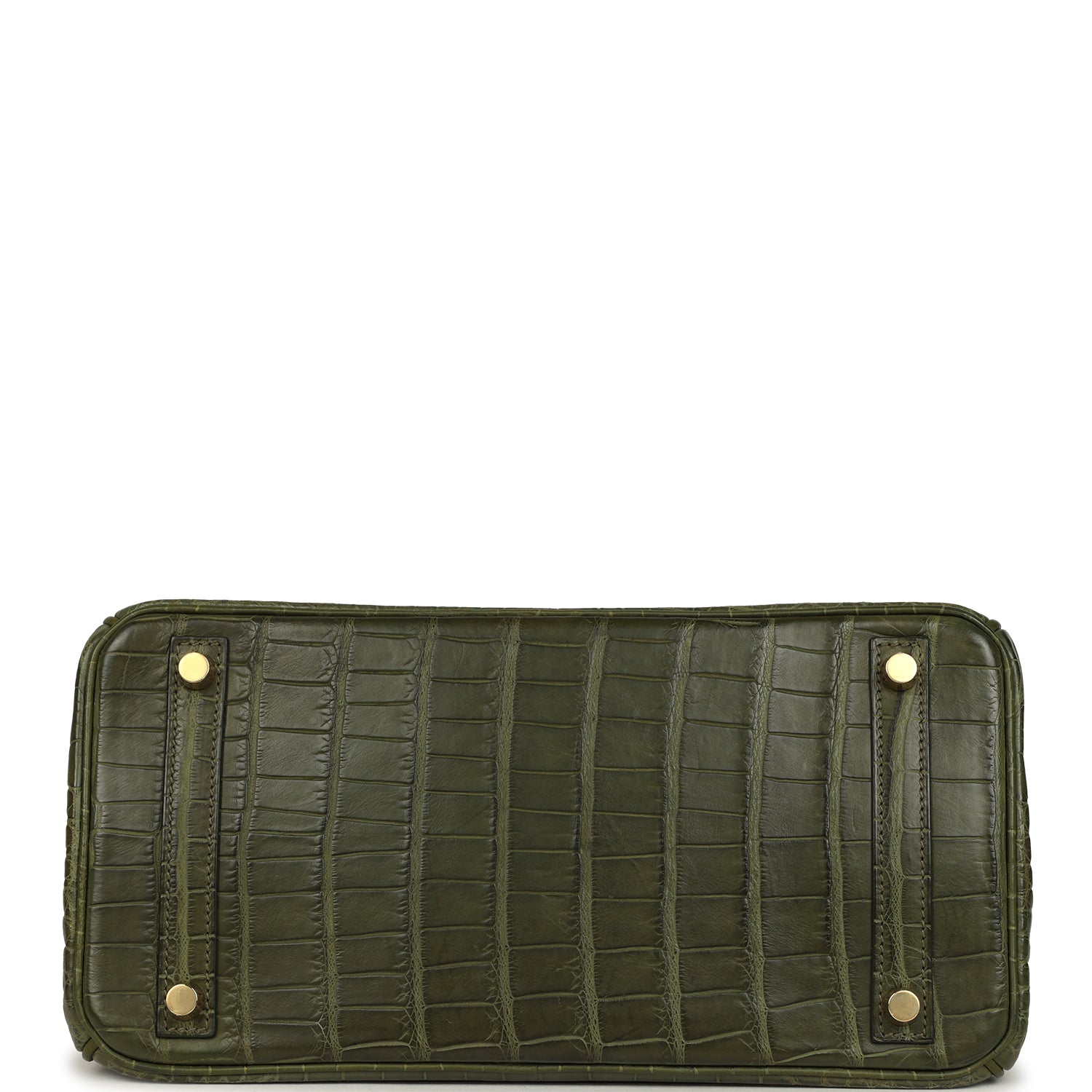 Vintage Birkin 30 Vert Olive Matte Alligator Gold Hardware Bag