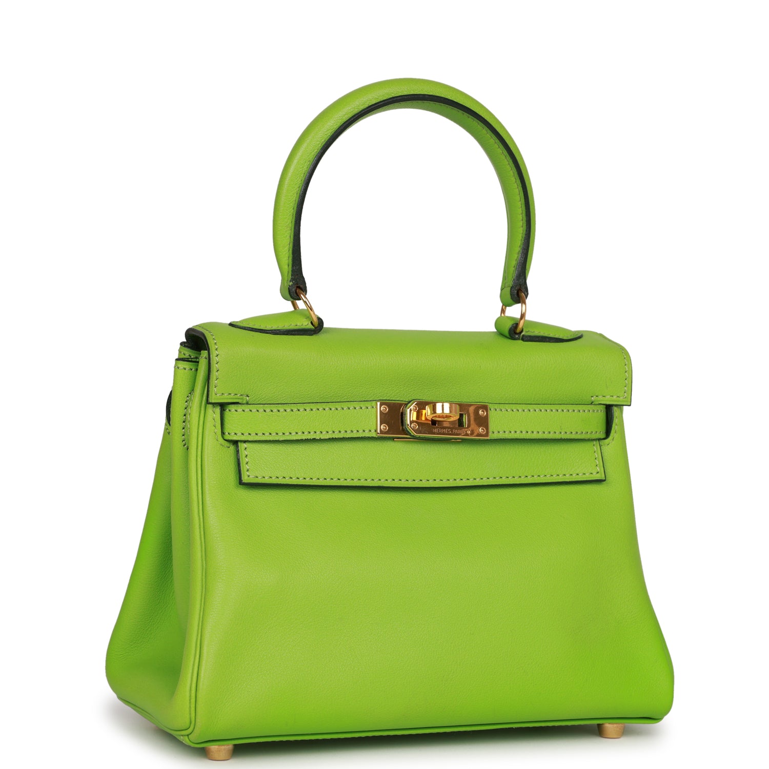 Vintage Kelly Retourne 20 Vert Cru Gulliver Bag