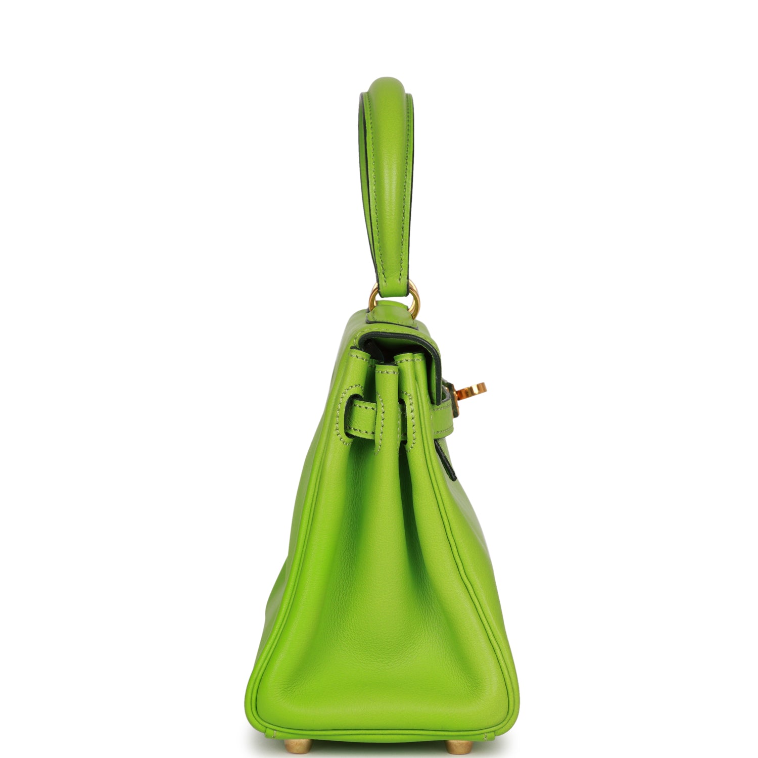 Vintage Kelly Retourne 20 Vert Cru Gulliver Bag