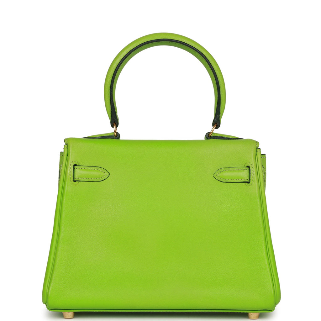 Vintage Kelly Retourne 20 Vert Cru Gulliver Bag