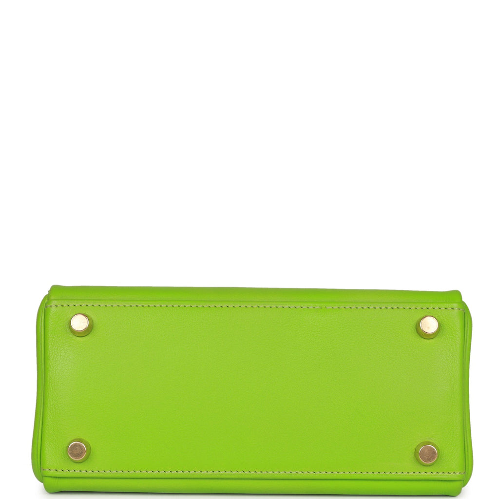 Vintage Kelly Retourne 20 Vert Cru Gulliver Bag