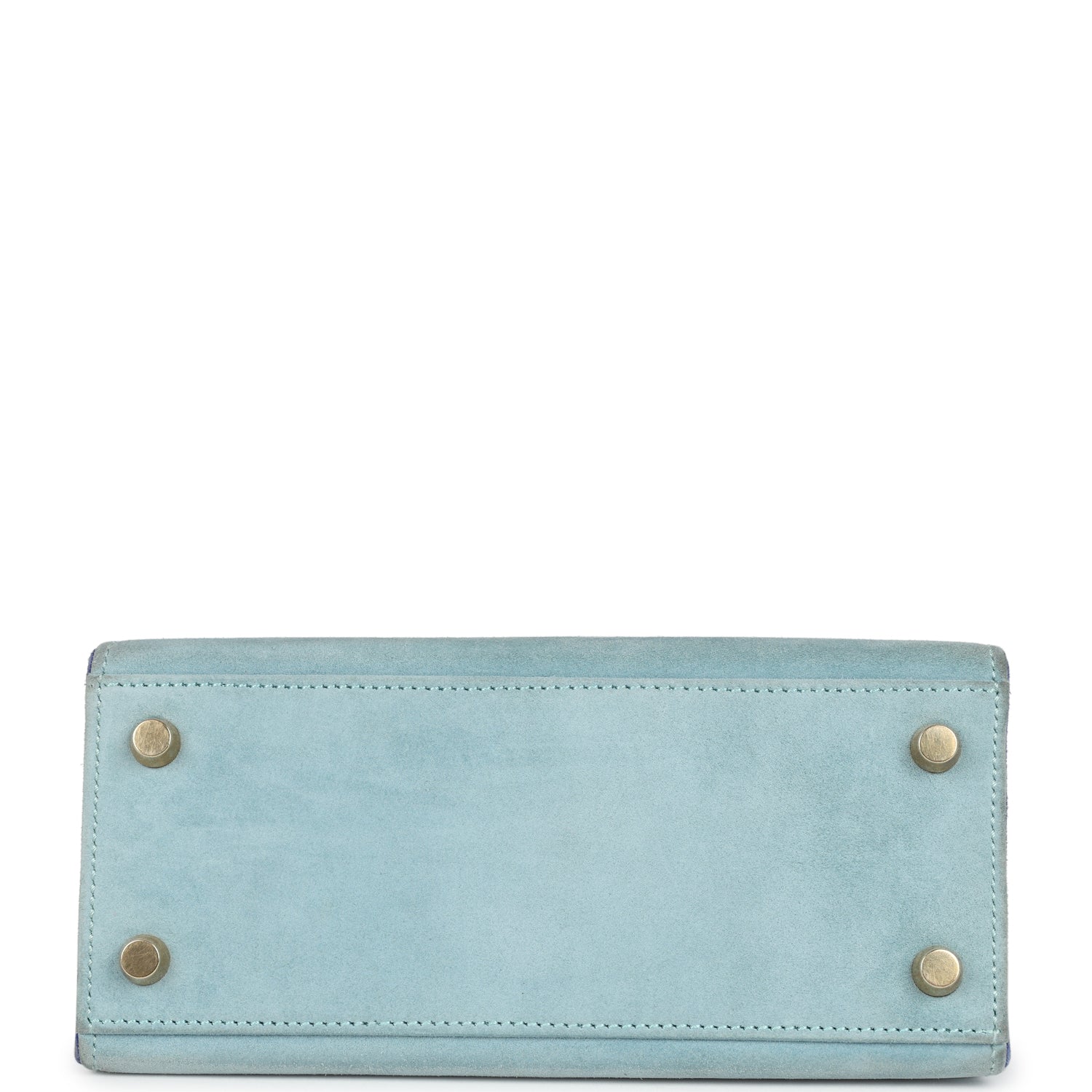 Vintage Kelly Sellier 20 Bleu Electric and Aqua Doblis Bag