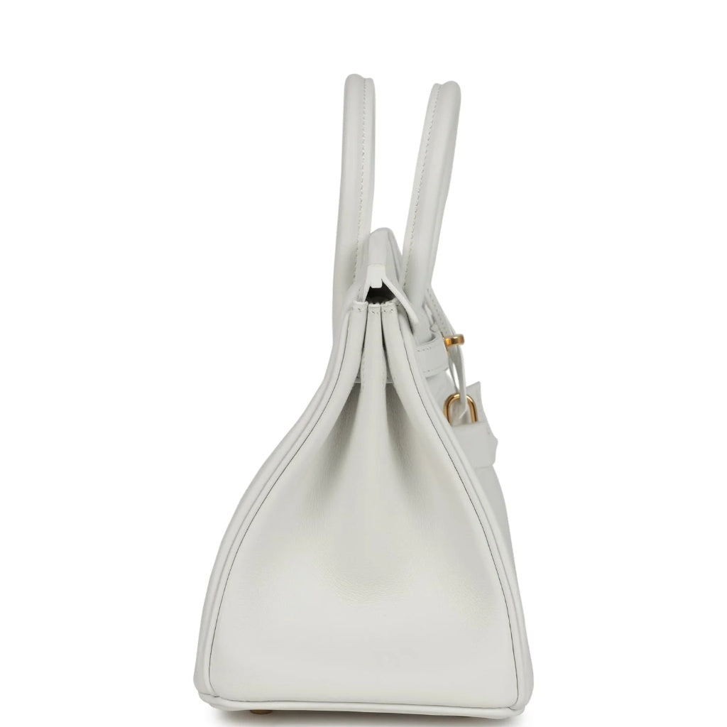 Birkin 25 White Swift Gold hardware Bag
