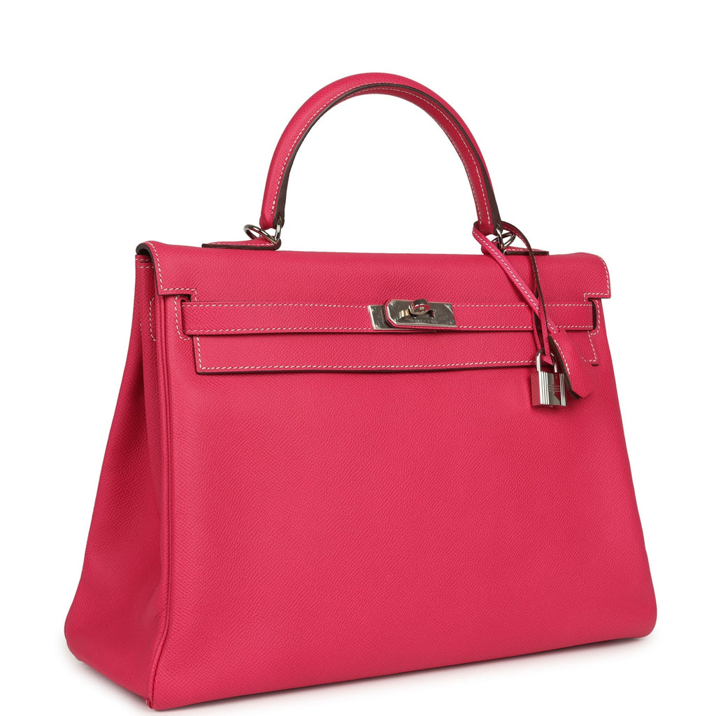 Candy Kelly Retourne 35 Rose Tyrien Epsom Palladium Hardware Bag