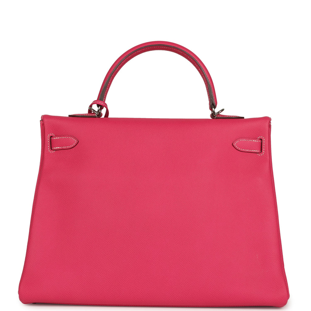 Candy Kelly Retourne 35 Rose Tyrien Epsom Palladium Hardware Bag