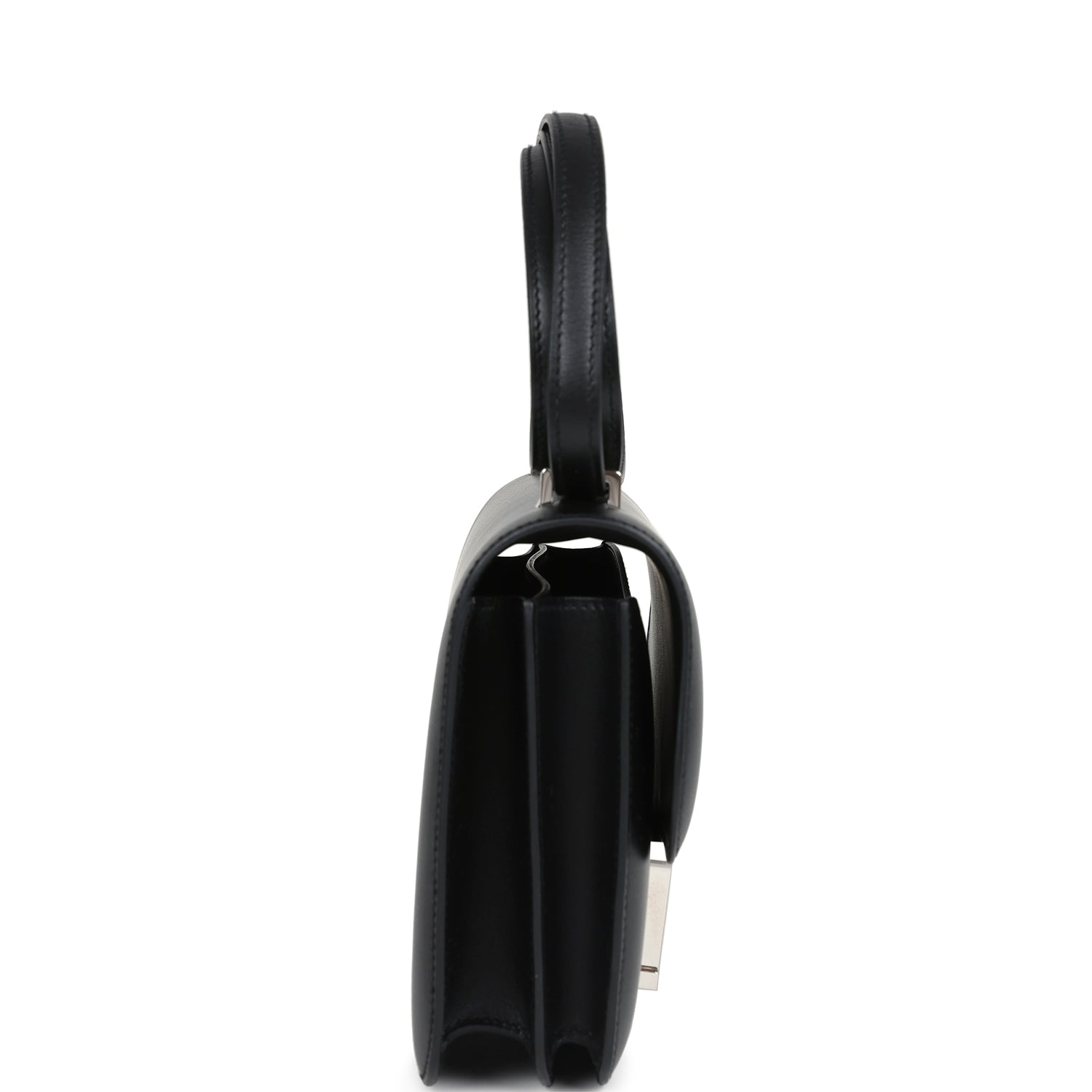 Constance 18 Black Tadelakt Palladium Hardware Bag